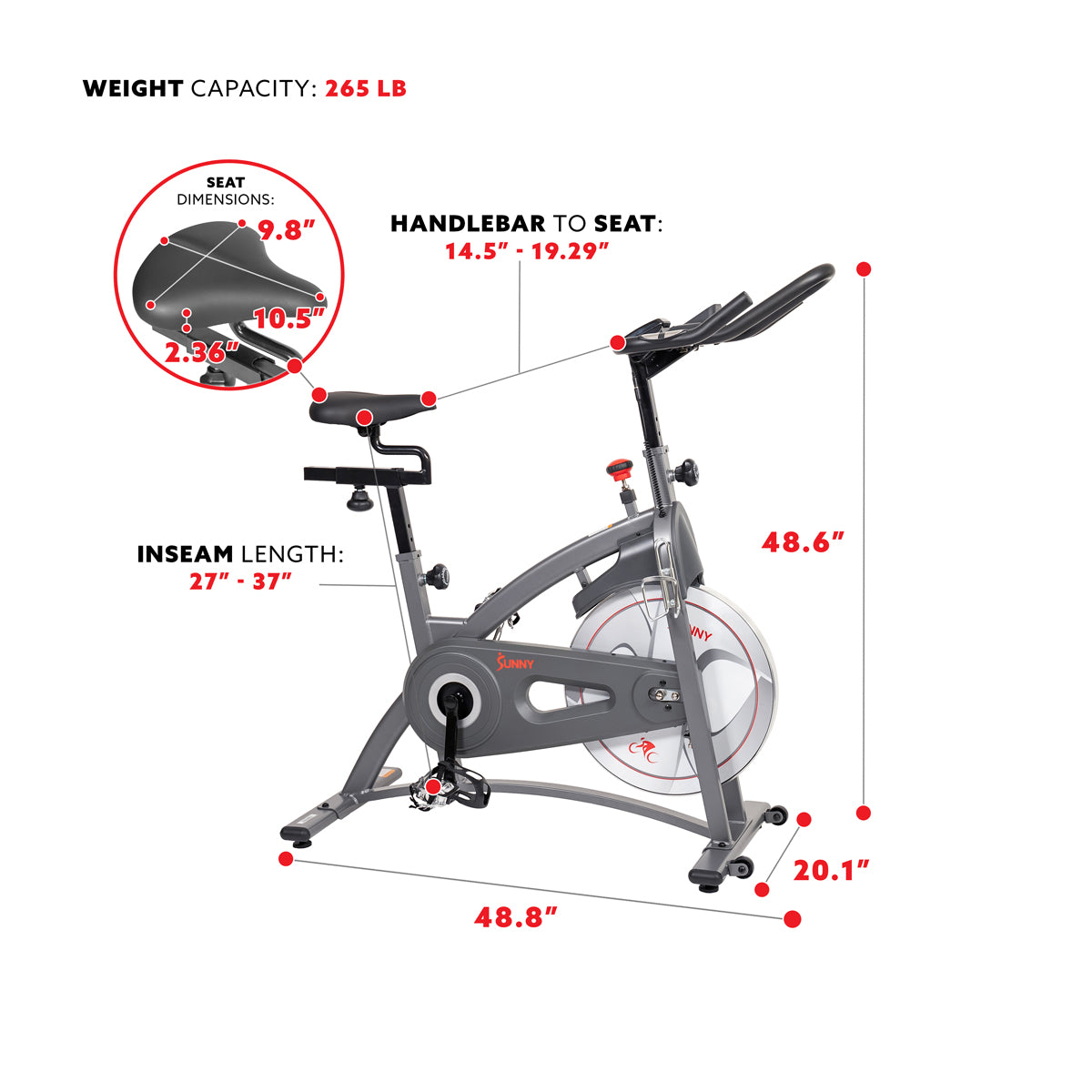  Endurance Belt Drive Magnetic Indoor Exercise Cycle Bike、mySite、ghnorth