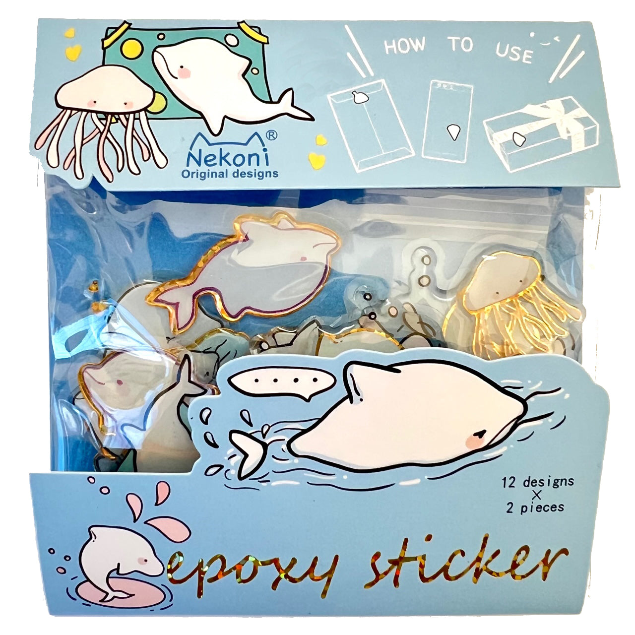  Sea Life Epoxy Stickers Bag、mySite、ghnorth