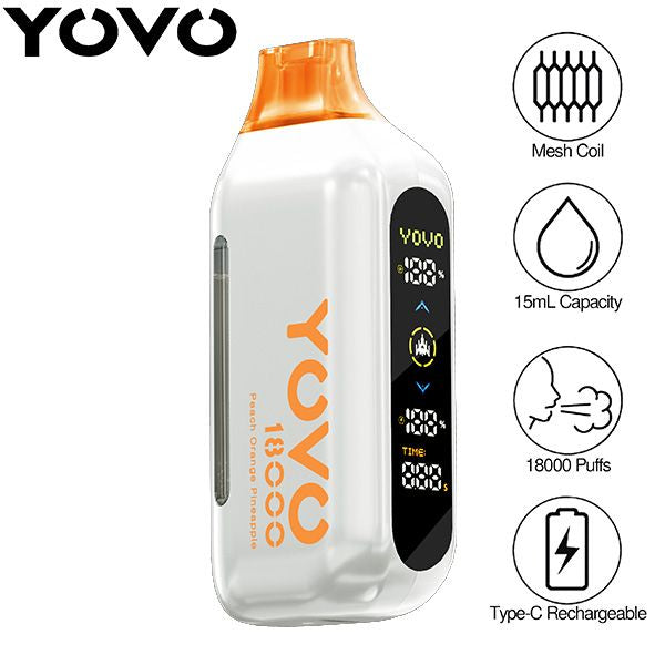 YOVO Ultra 18000 Puffs 15mL Disposable Vape、mySite、zt4zffjzw