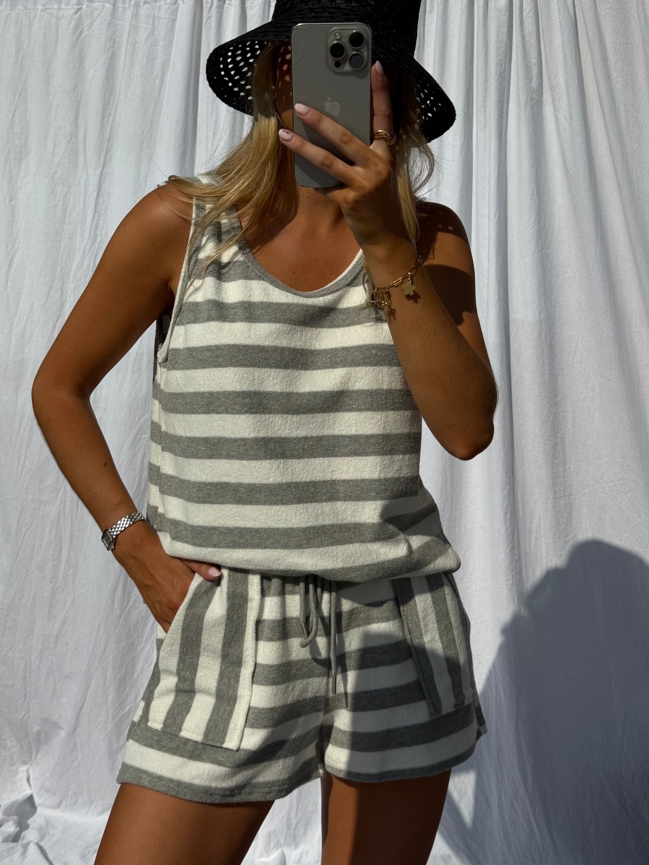 White pleated skirt