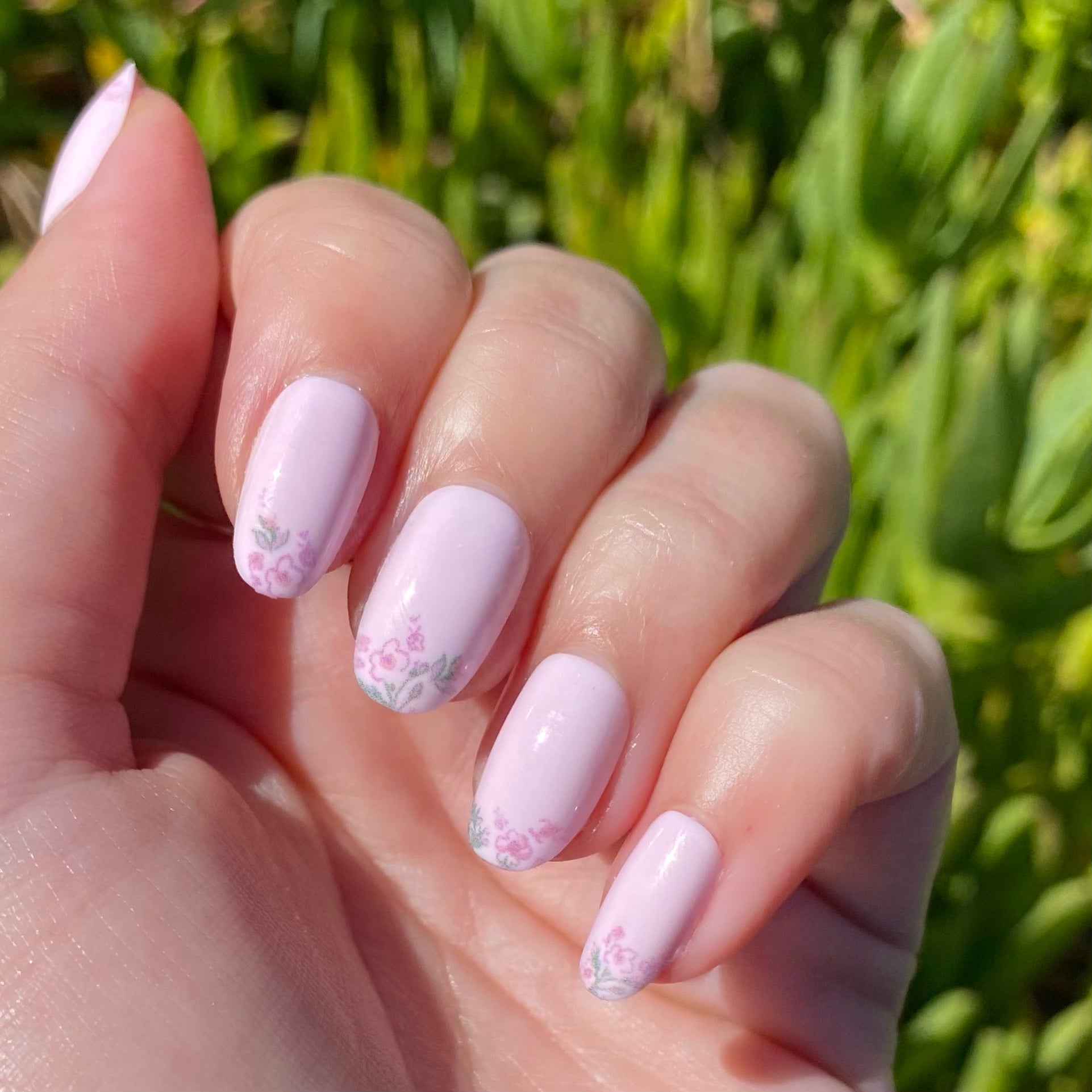 Faded Florals - Press-On | Short | Round、mySite、solidvoid