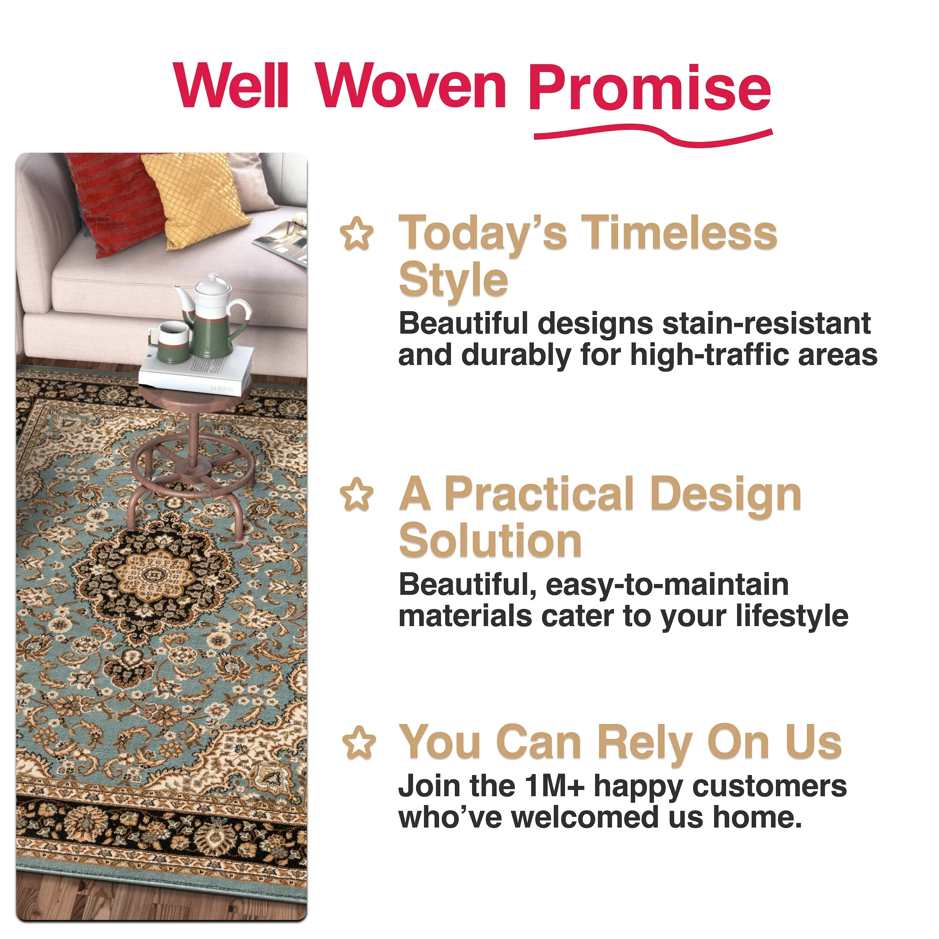 Medallion Kashan Light Blue Traditional Rug、mySite、gigharbornorthrealestate