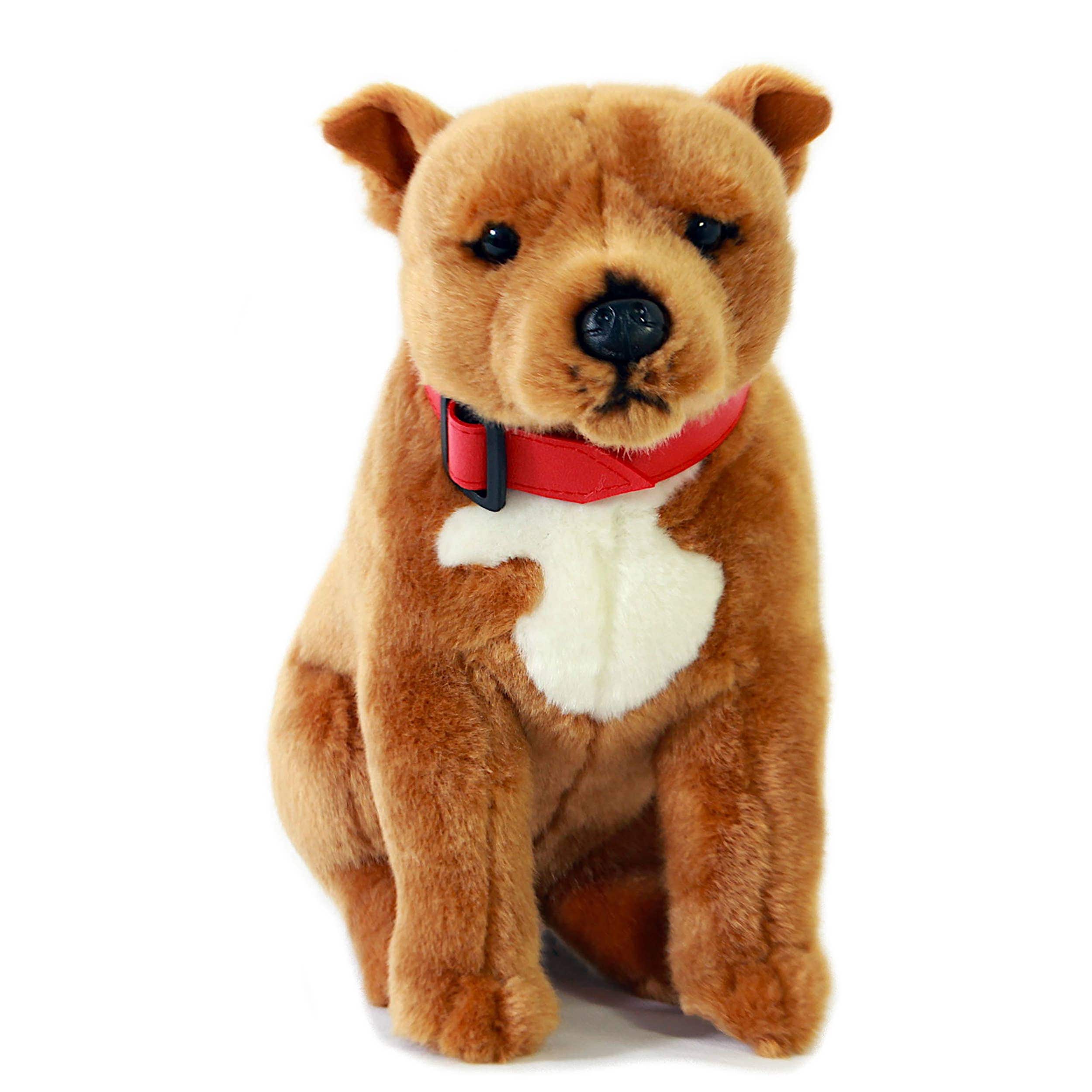 Red Staffordshire Plush Dog by Bocchetta、mySite、g9winljtr
