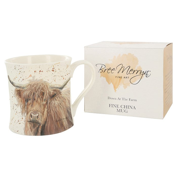 Highland Cow Fine China Mug - Bonny、mySite、g9winljtr