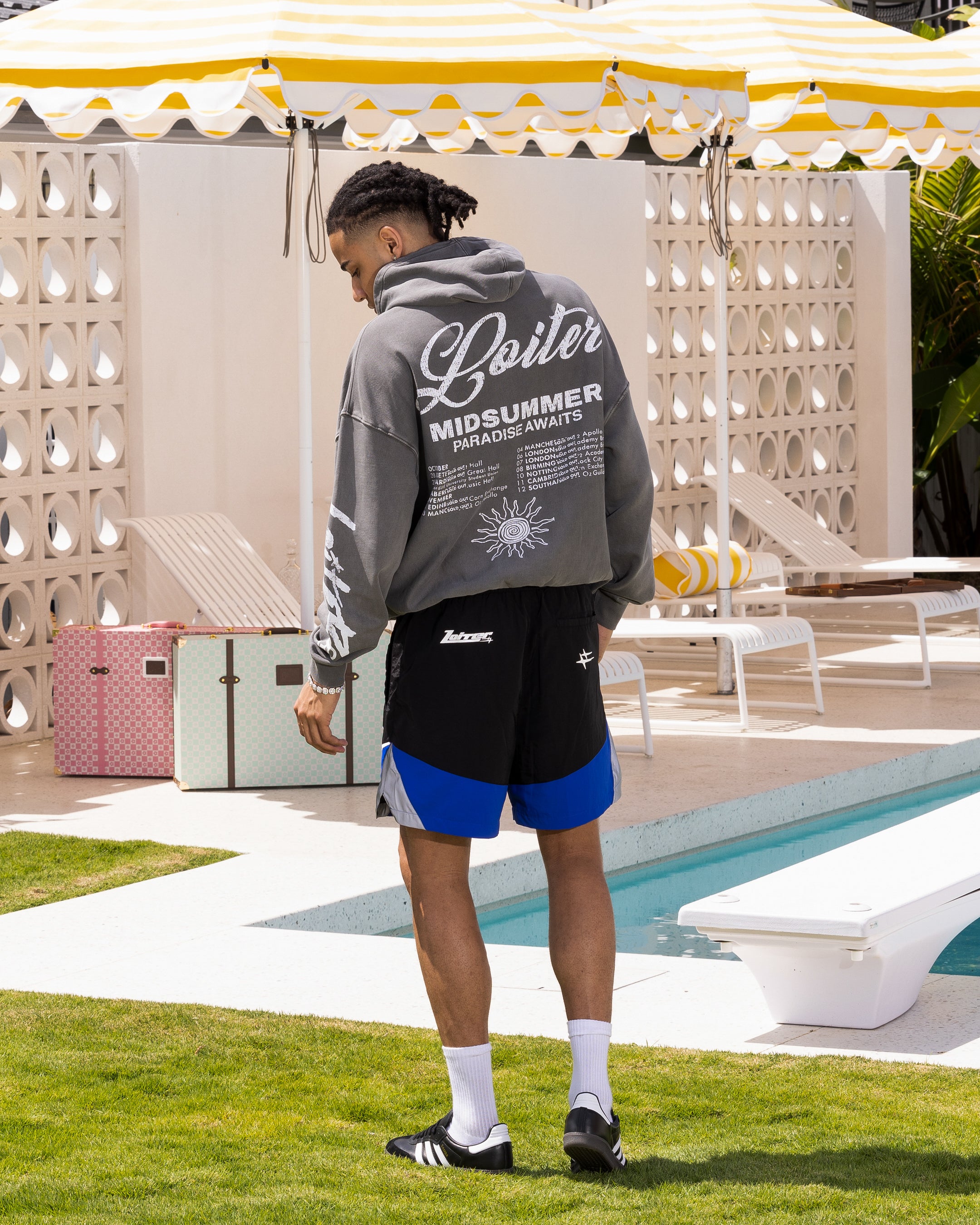 Loiter Midsummer Vintage Hoodie Charcoal、mySite、zt4zffjzw