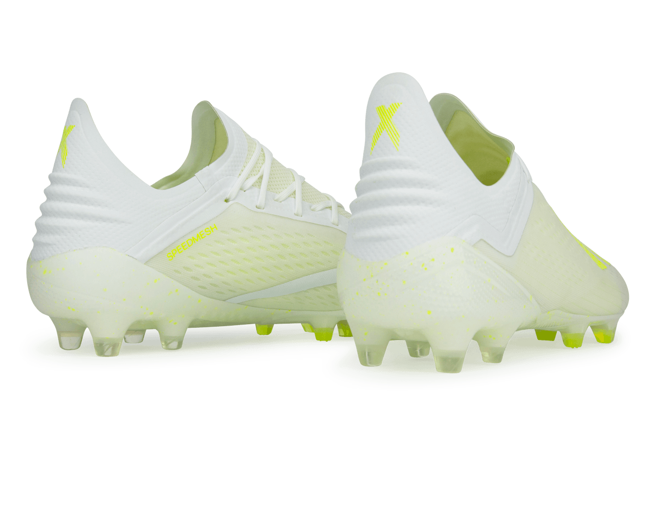 adidas Men's X 18.1 FG Cloud White/Solar Yellow/Off White、mySite、noshort