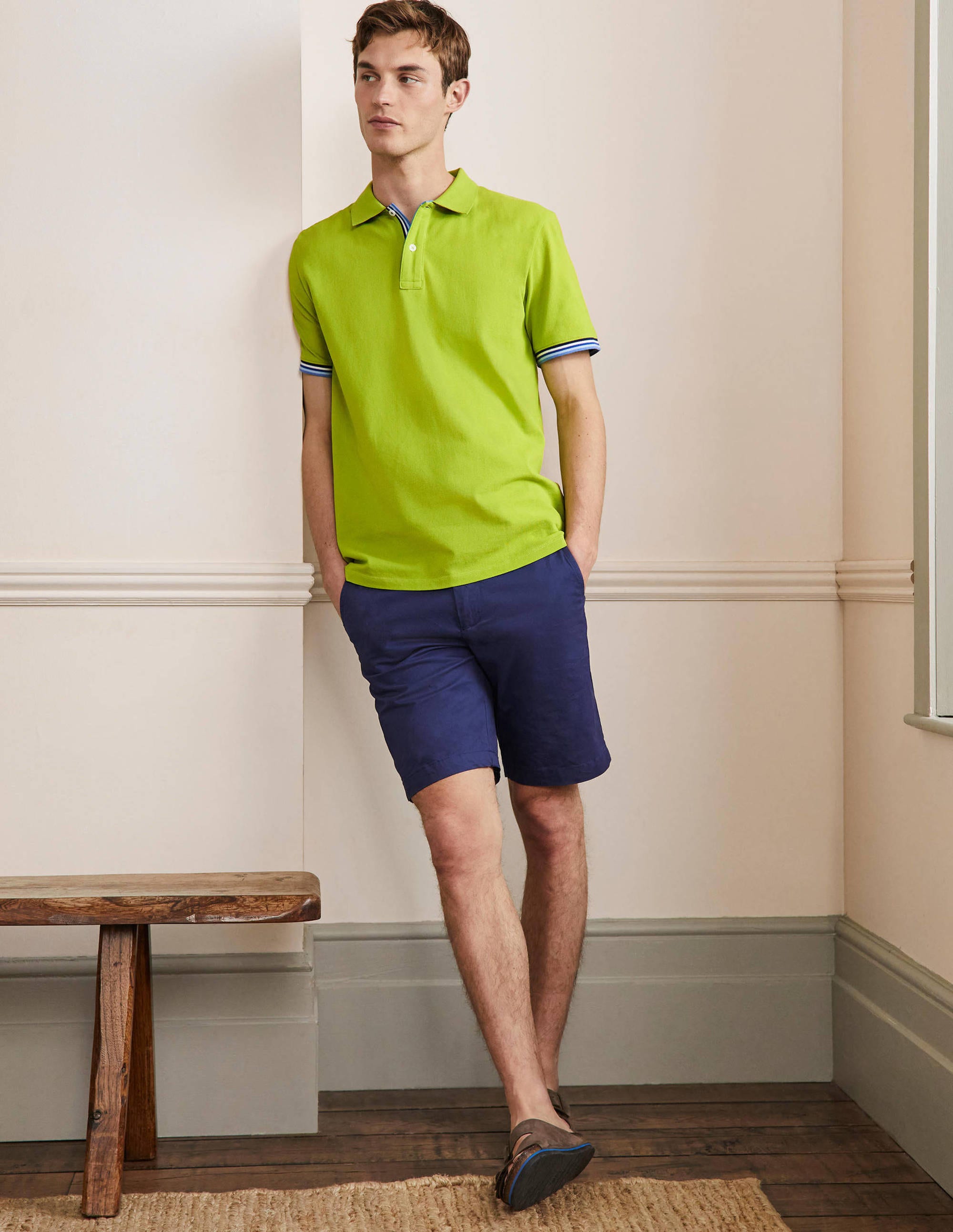  Piqu茅 Polo Shirt-Kiwi Green、mySite、ashleygrahame