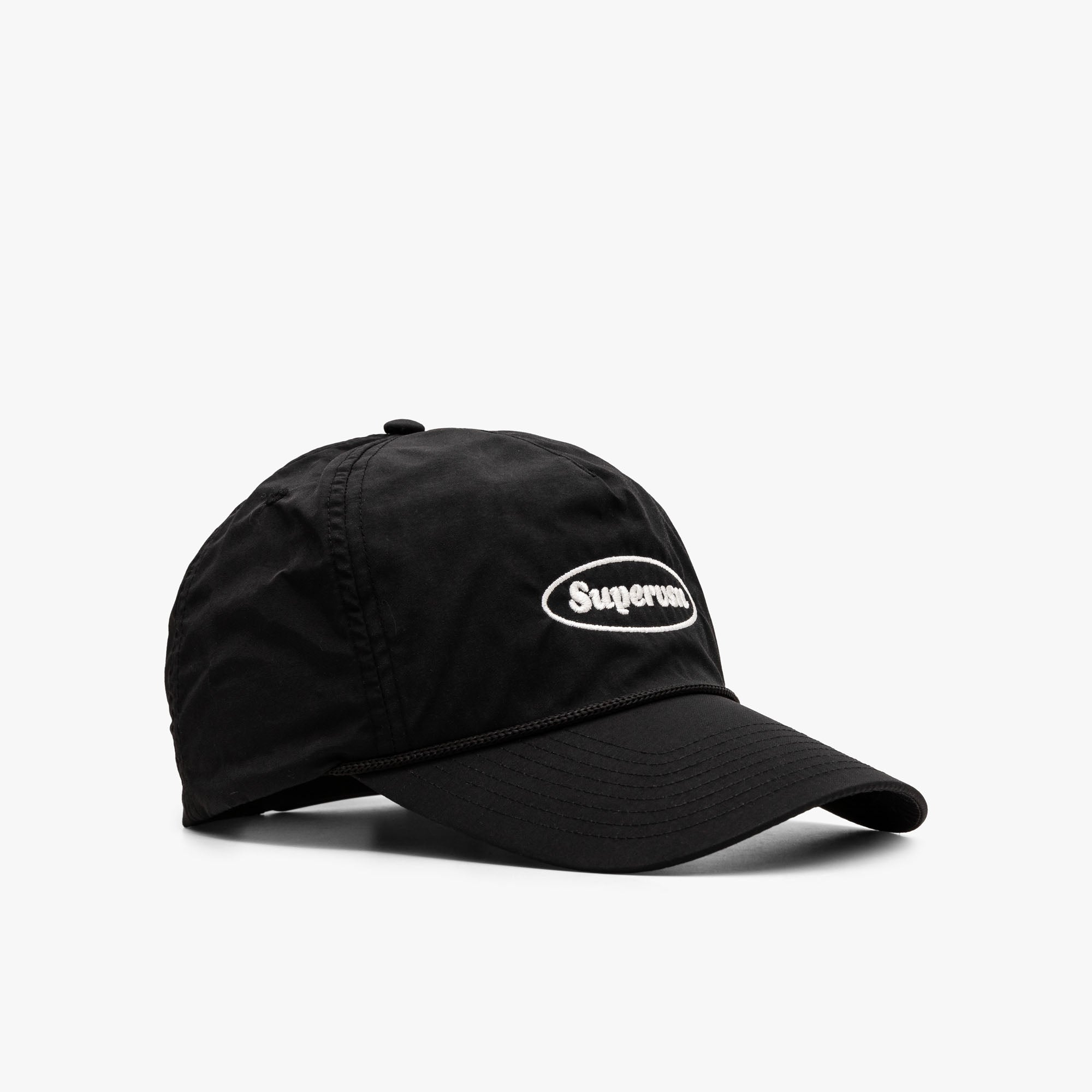  Supervsn Oval Stamp Logo Camp Hat / Black、mySite、merchandisen