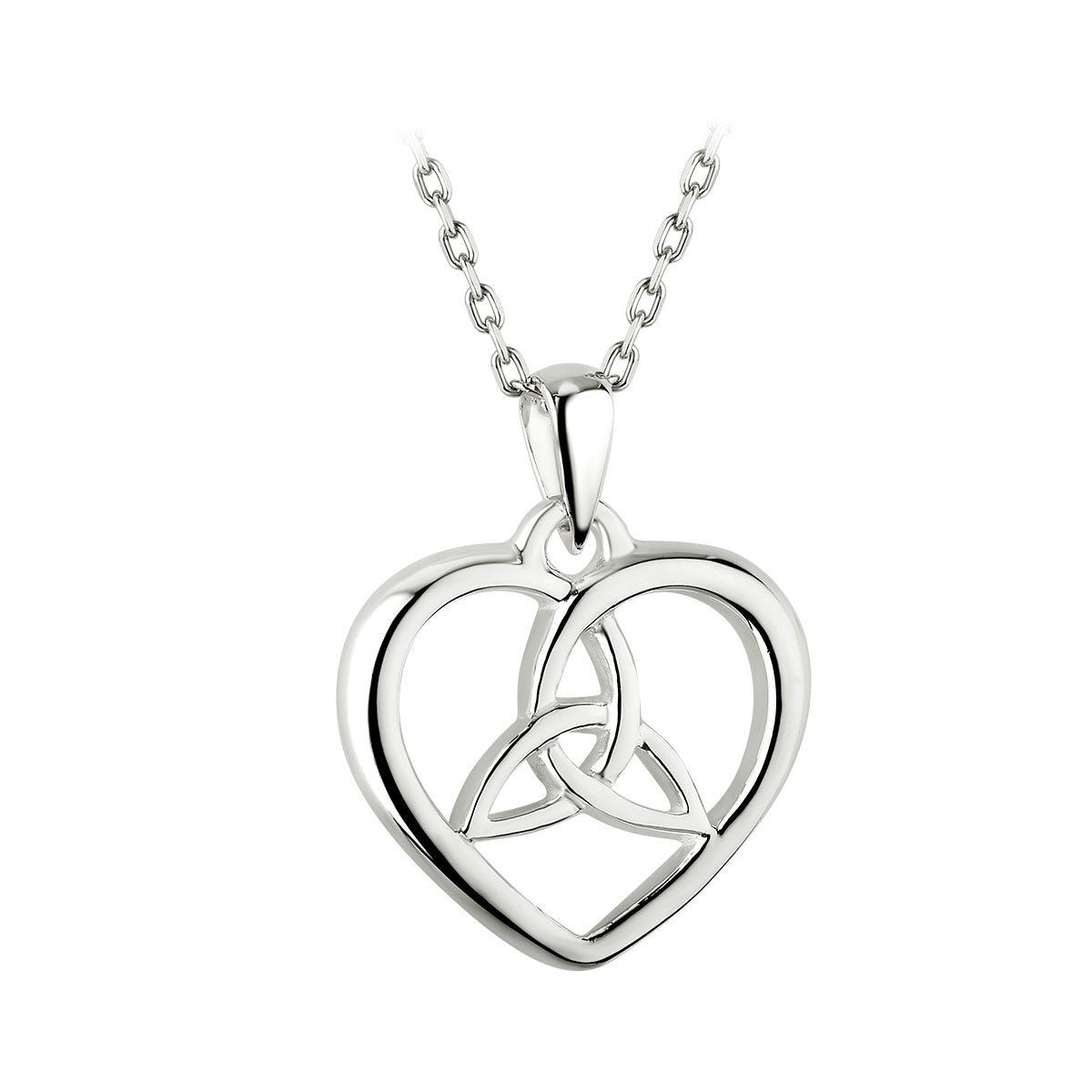 Silver Heart Trinity Knot Pendant、mySite、botmansion