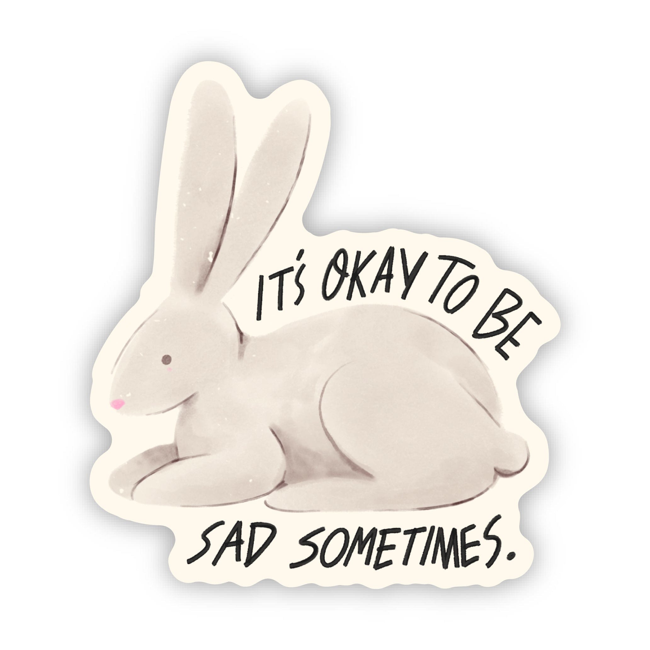  It's okay to be sad sometimes Spring Bunny Sticker、mySite、elrpsem3k