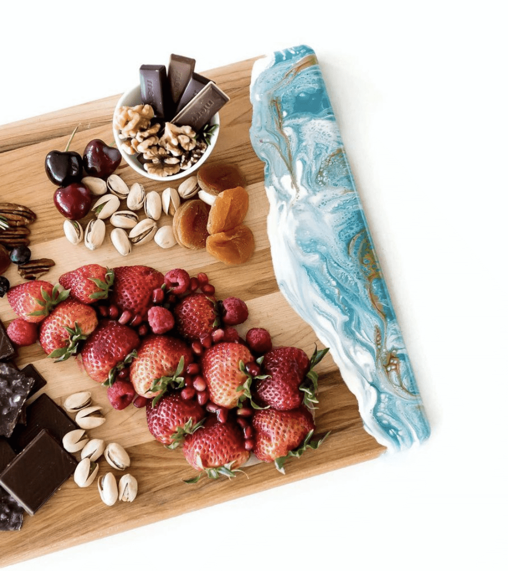 Canadian-Maple Challah Board - Teal and Gold、mySite、topwebapps