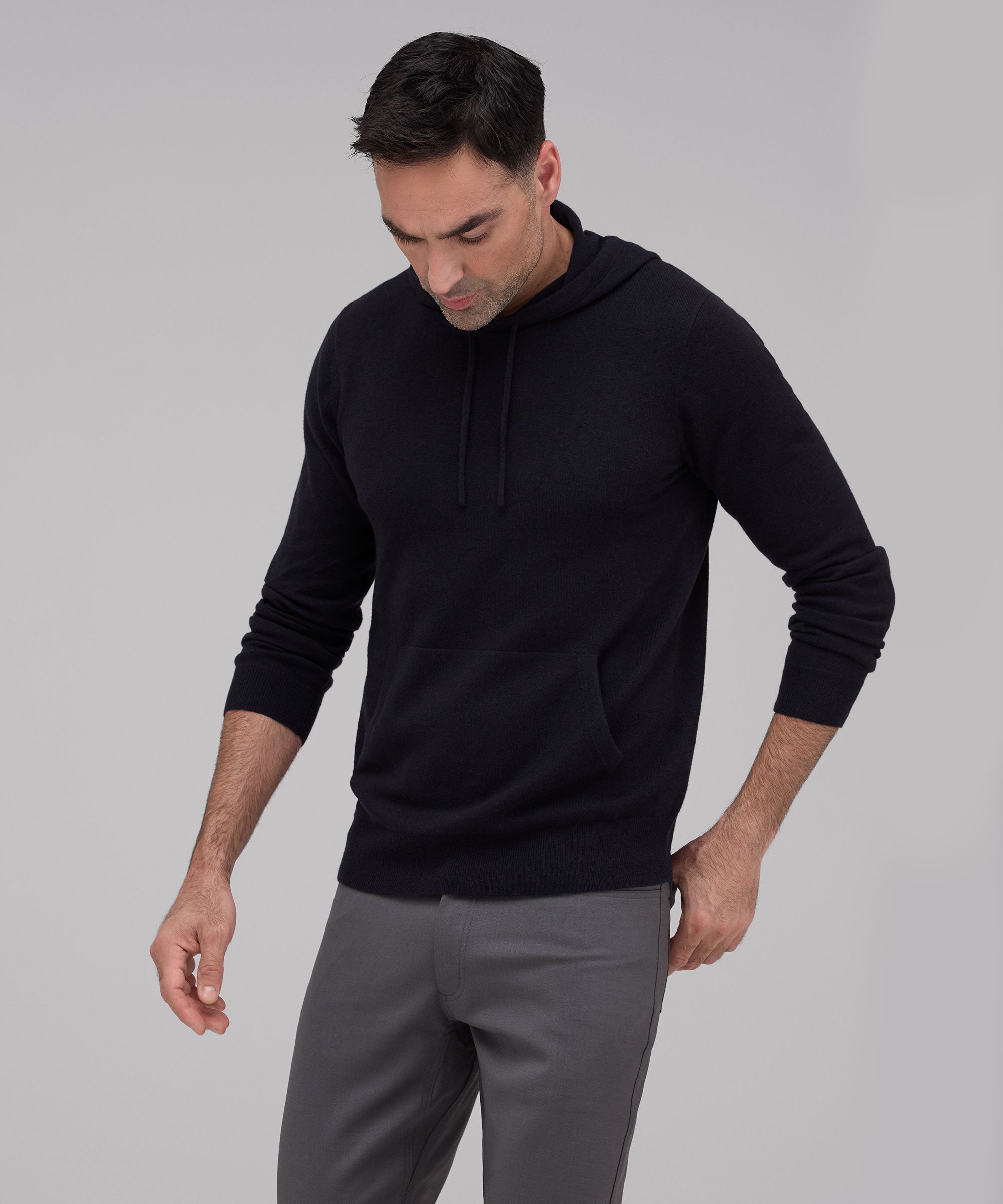 Men's Merino Cashmere Hoodie、mySite、noshort