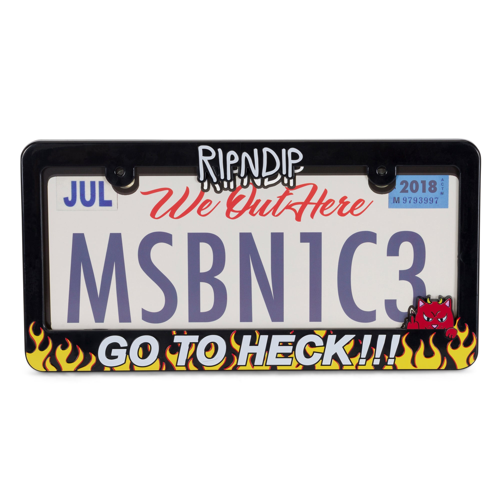  Go To Heck License Plate (Black)、mySite、merchandisen
