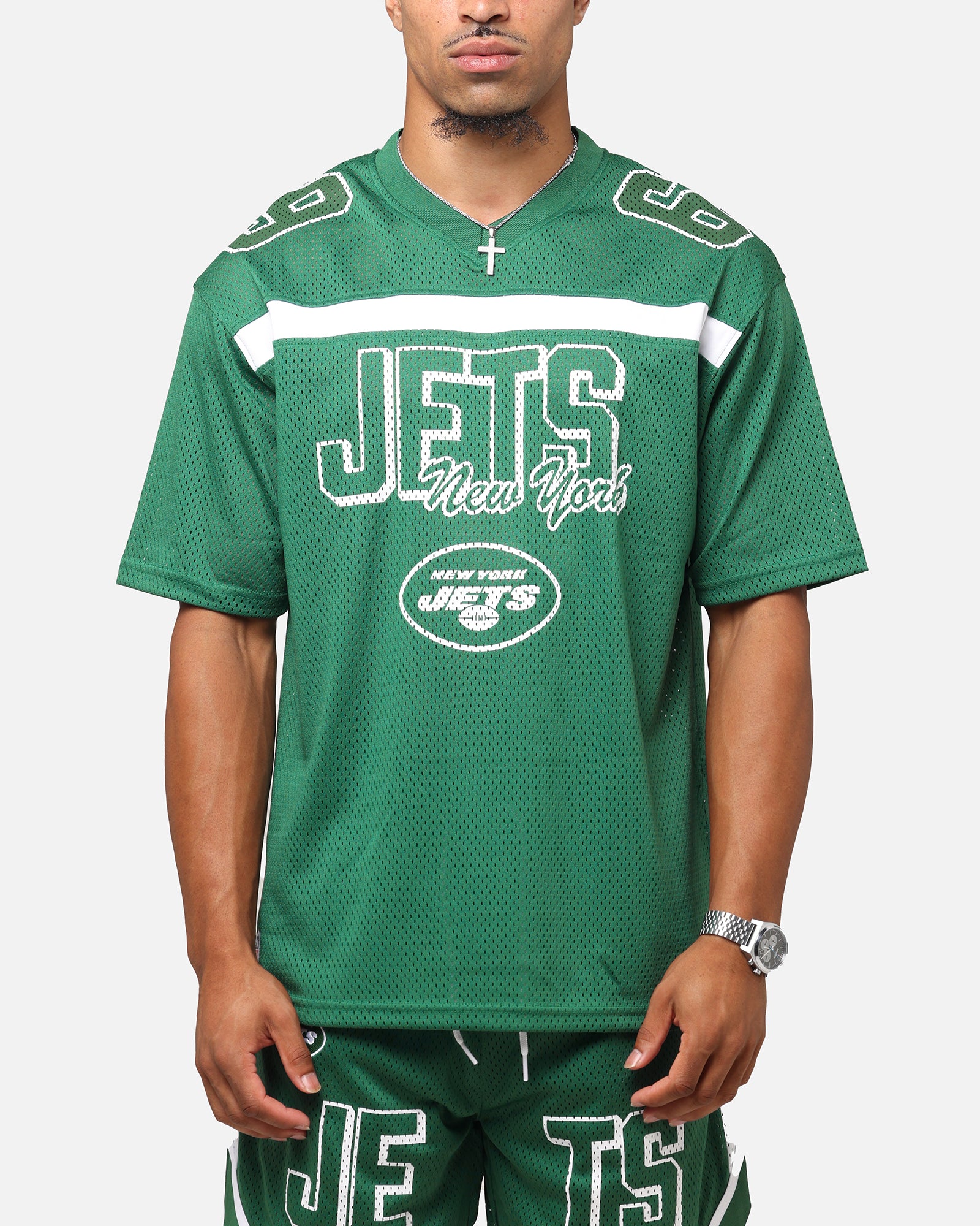 New Era New York Jets NFL Mesh Graphic Jersey Emerald Green、mySite、zt4zffjzw
