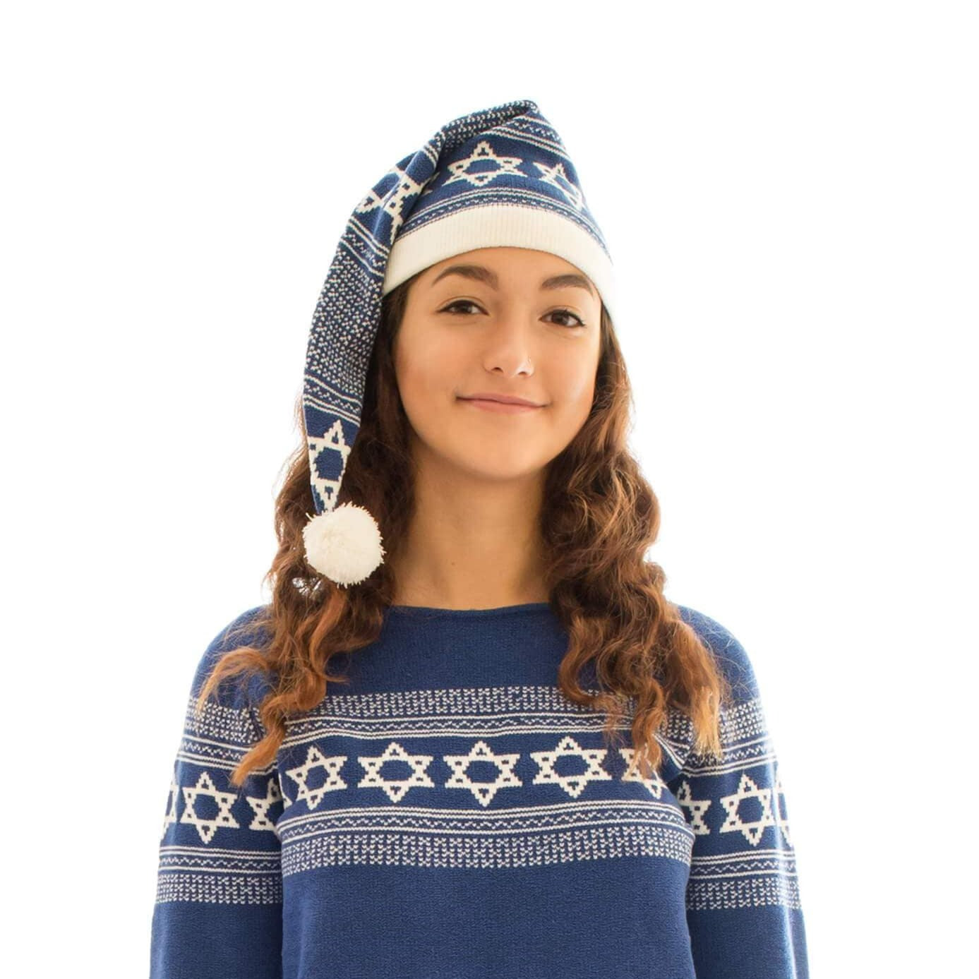 Star of David Royal Blue and White Hat、mySite、topwebapps