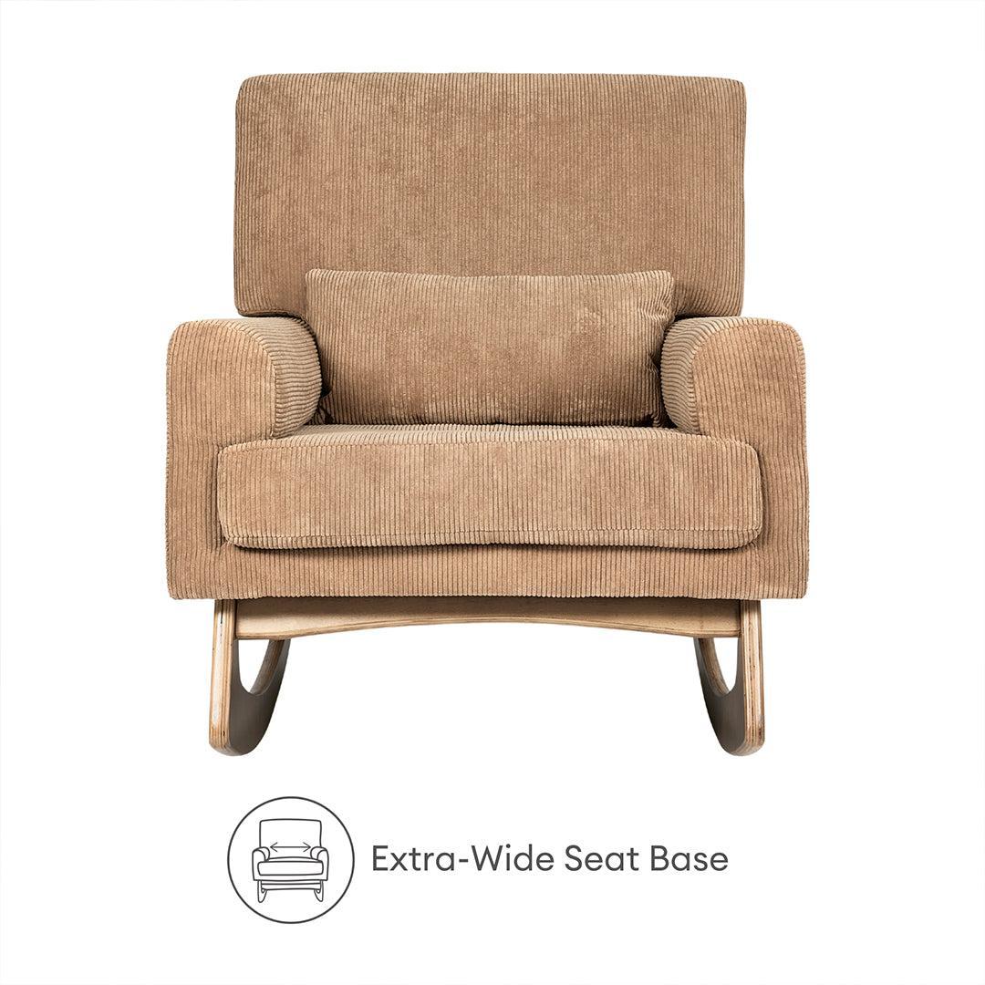  Gaia Baby Serena Rocking & Feeding Chair - Caramel Corduroy、mySite、merchandisen