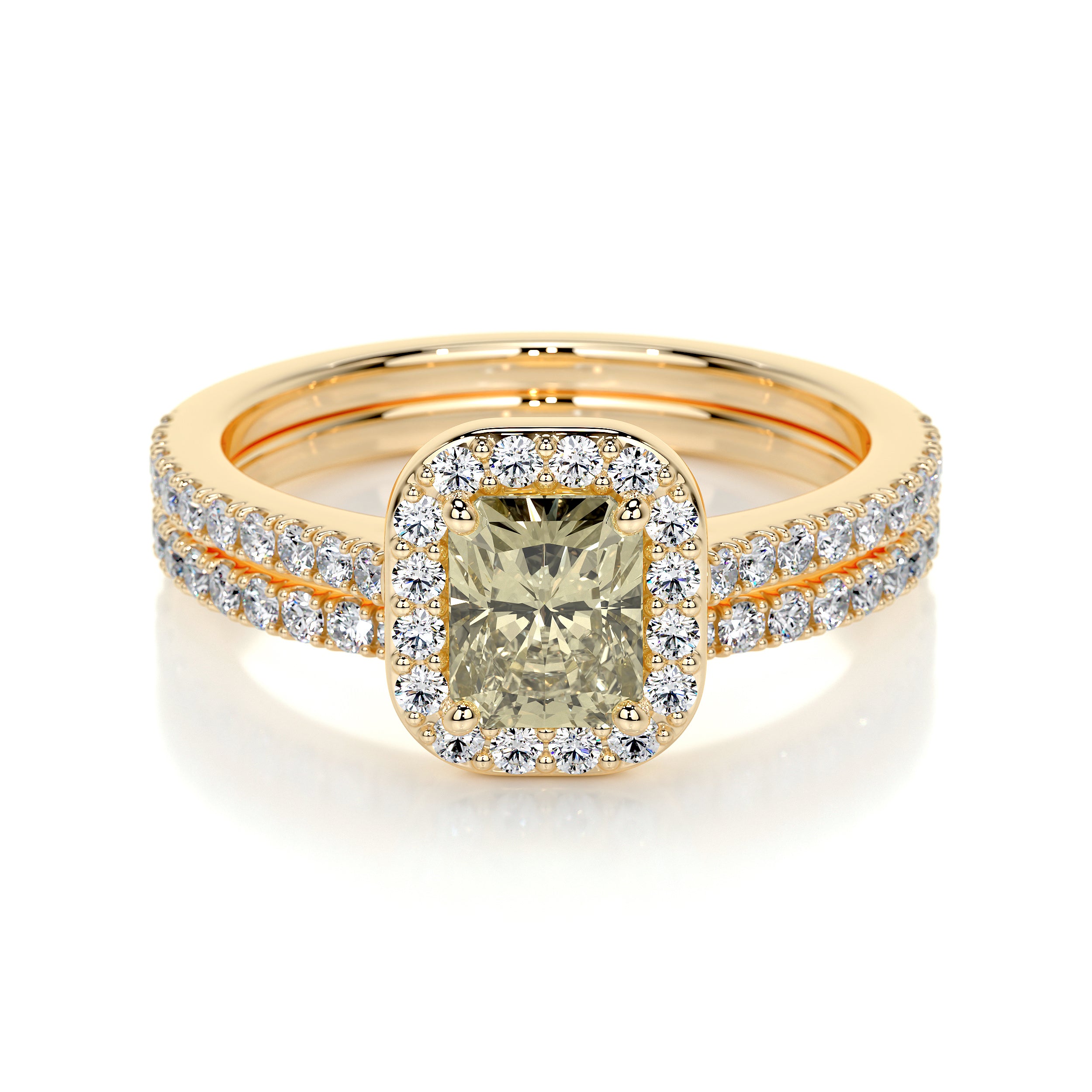 Cora Lab Grown Diamond Bridal Set -18K Yellow Gold、mySite、hinf8tx79