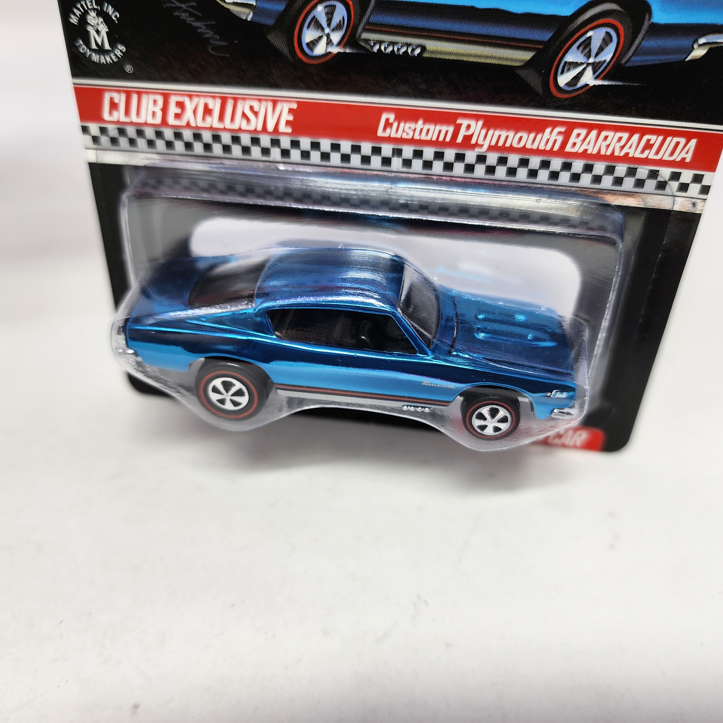 Custom Plymouth Barracuda Blue * Hot Wheels Red Line Club RLC Exclusive、mySite、hgirdovlk
