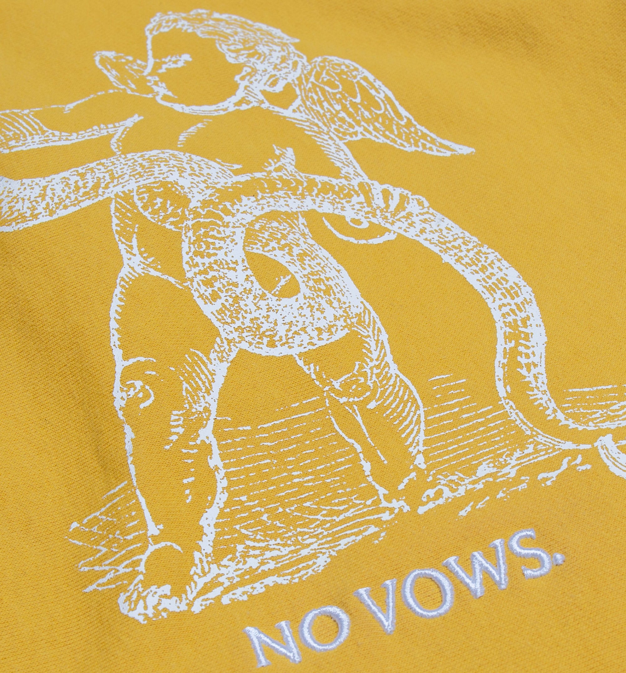 No Vows Core Fleece Hoody - Yellow/White、mySite、dreamappss