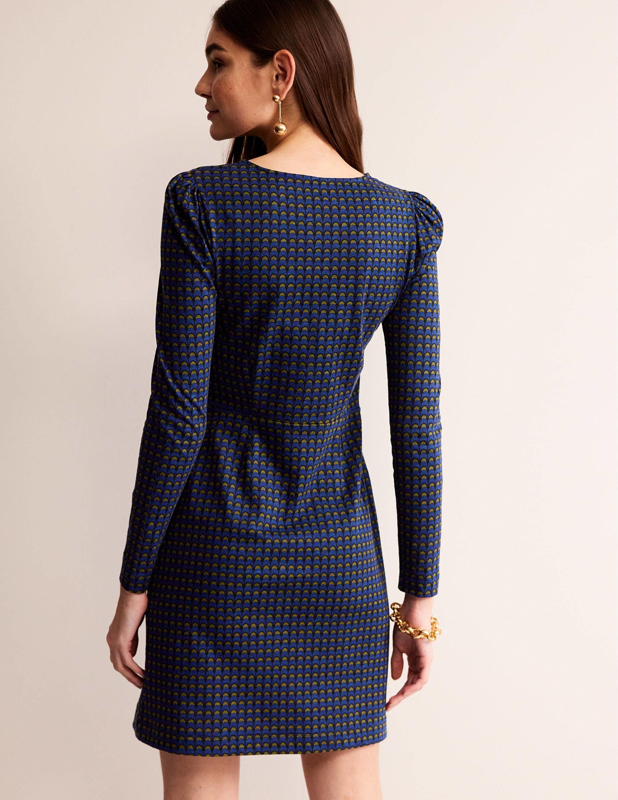  Penelope Jersey Dress-Sapphire Blue, Geo Charm、mySite、ashleygrahame