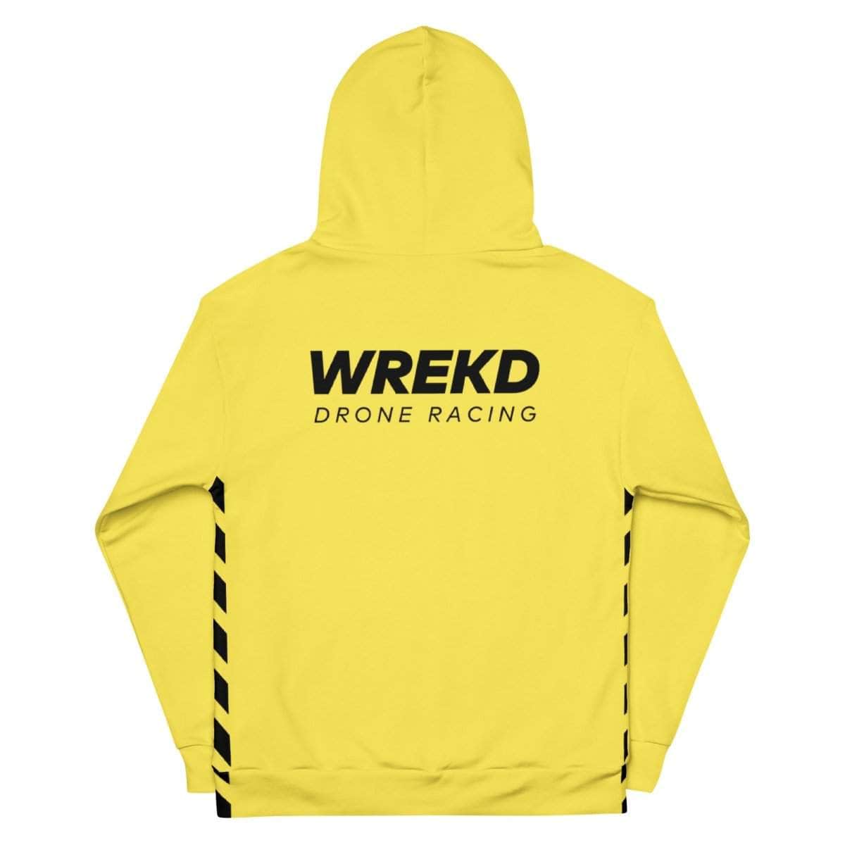  WREKD Drone Racing Unisex Hoodie - Yellow、mySite、merchandisen