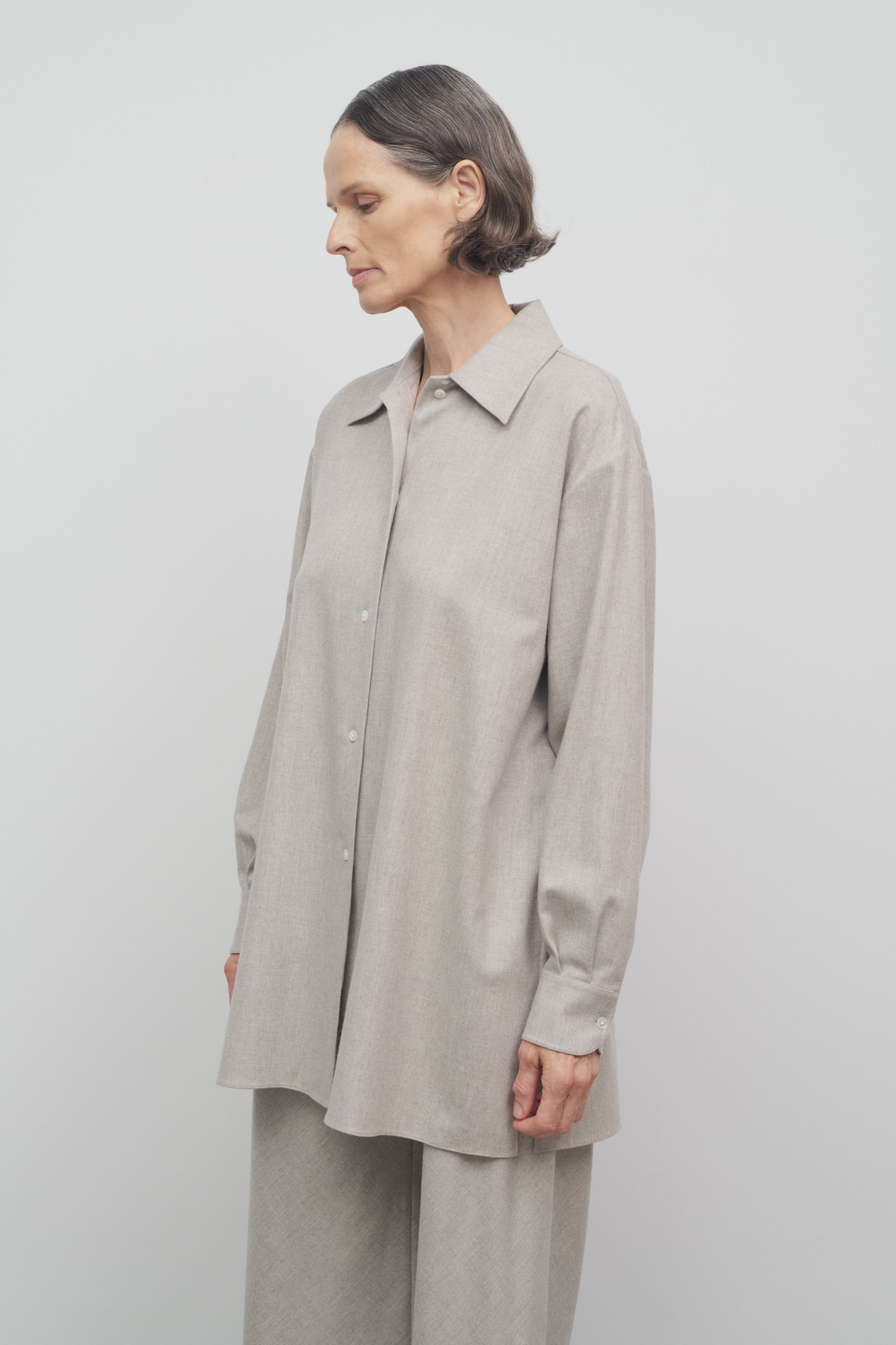 Komako Shirt in Wool and Cashmere、mySite、aoinhome