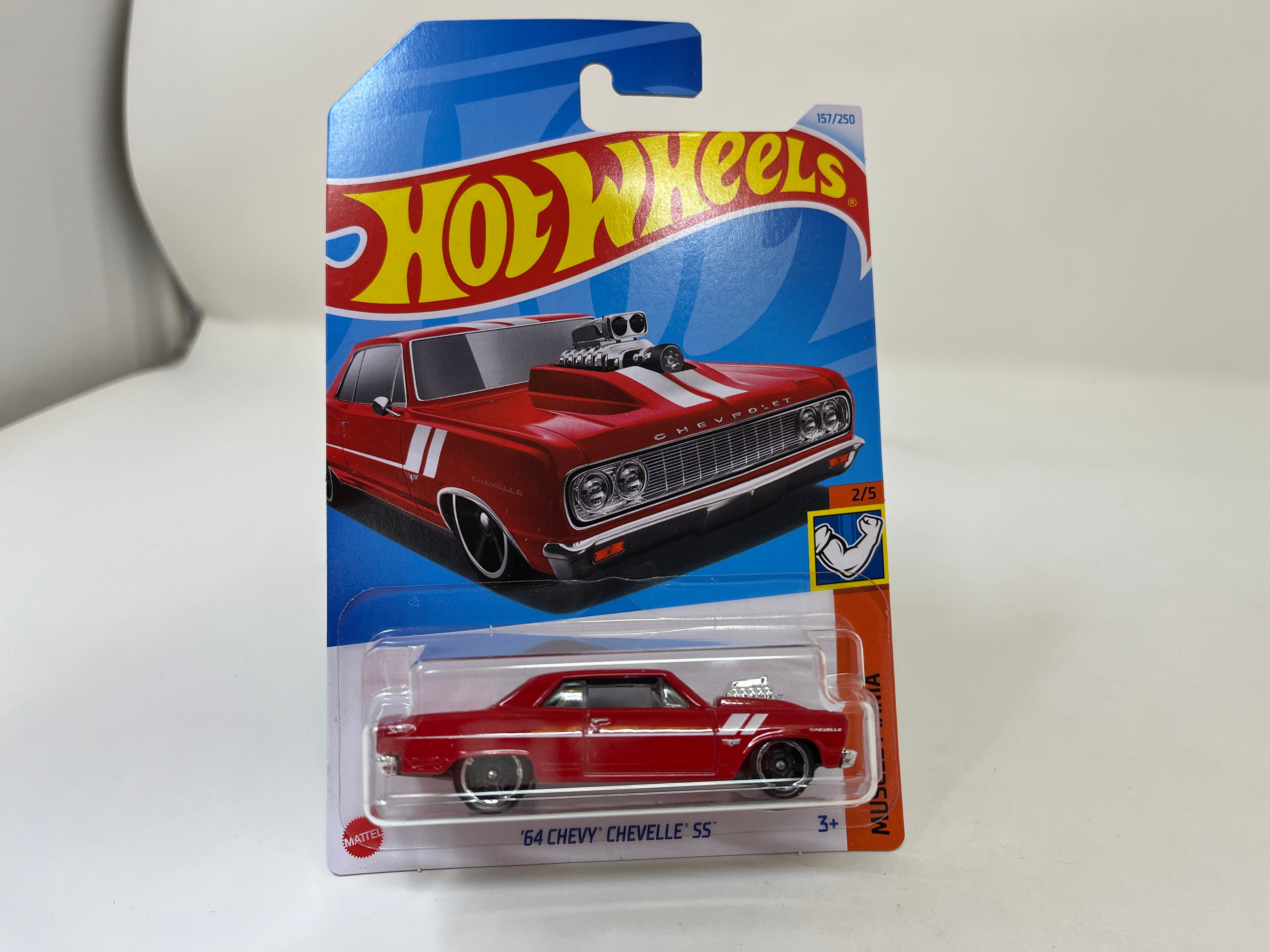 '64 Chevy Chevelle SS #157 * RED * 2024 Hot Wheels Case J & H、mySite、hgirdovlk
