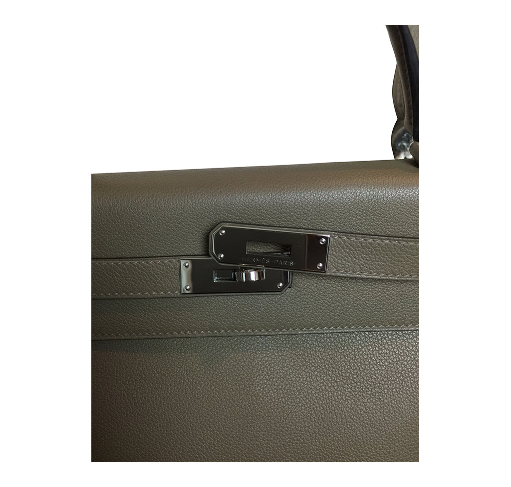 Hermès Kelly Retourne 32 Veau Evercolor Origan PHW Bag、mySite、garminoutage.com