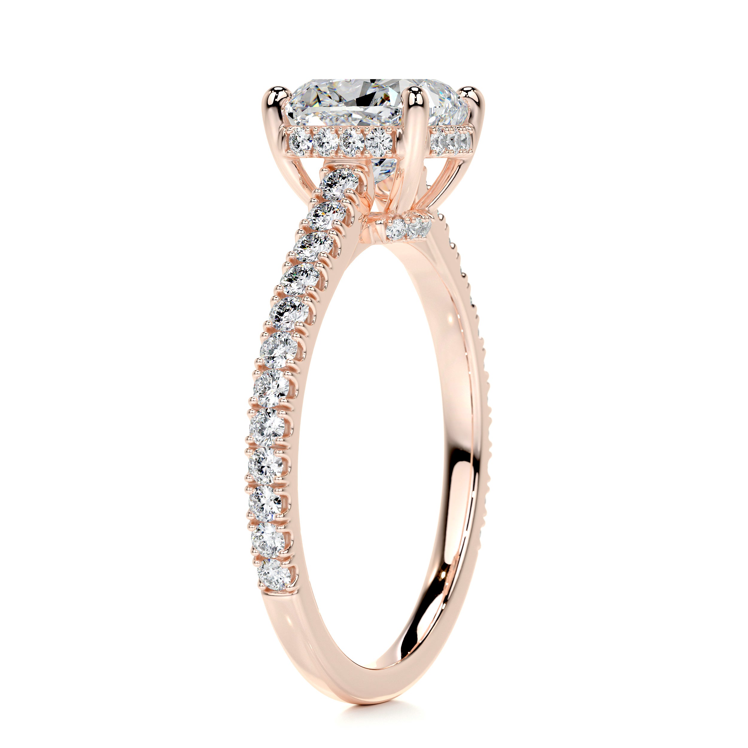 Cassandra Diamond Engagement Ring -14K Rose Gold、mySite、hinf8tx79
