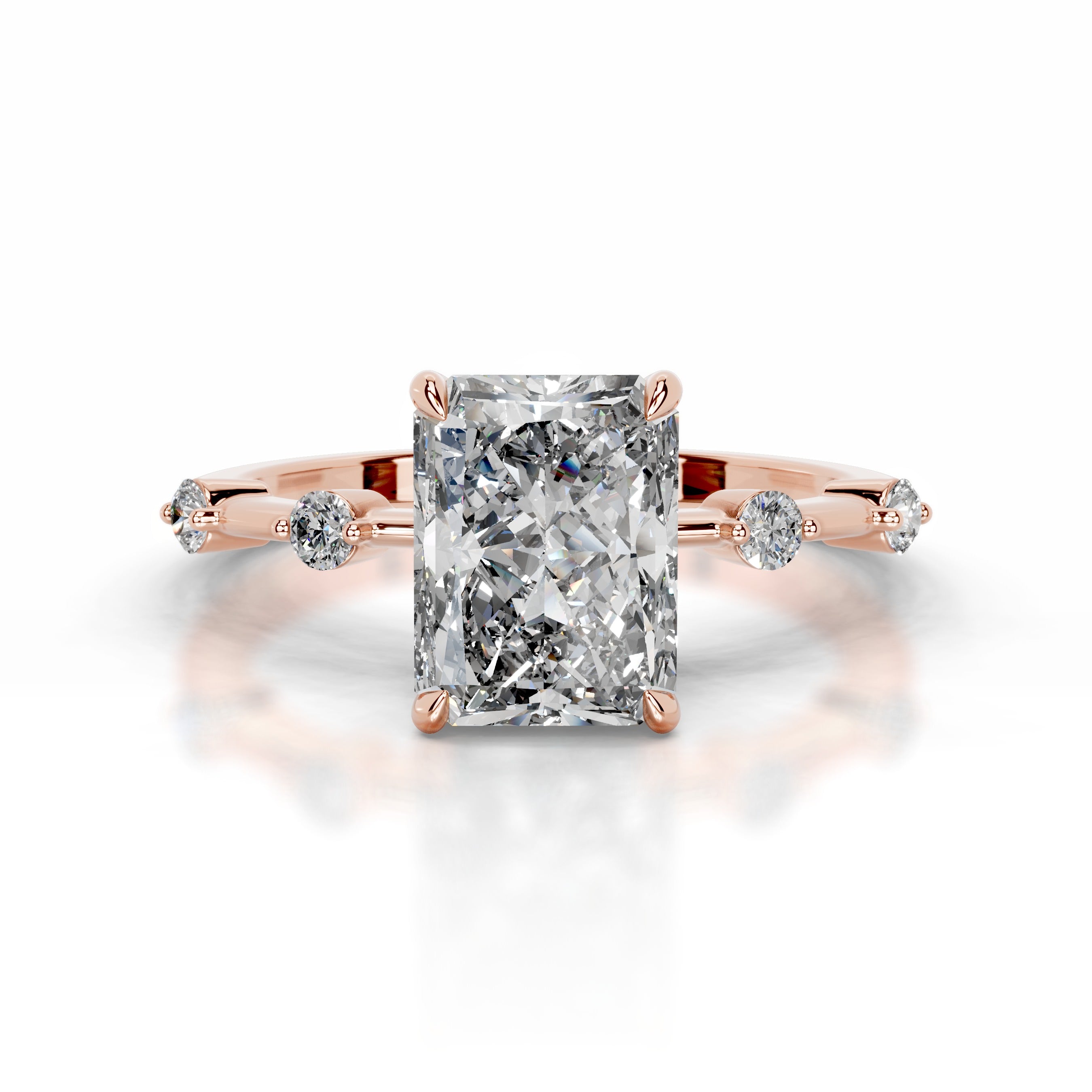 Liv Diamond Engagement Ring - 14K Rose Gold、mySite、hinf8tx79