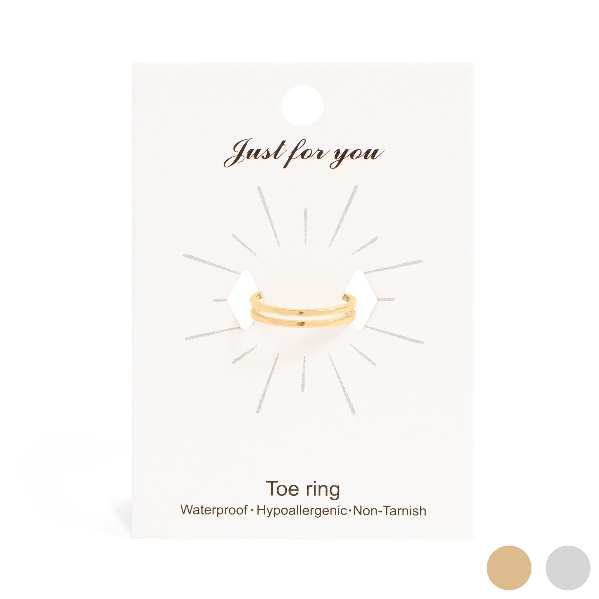 18K Gold PVD Stainless Steel Double Toe Ring / KSS0016、mySite、dreamappss