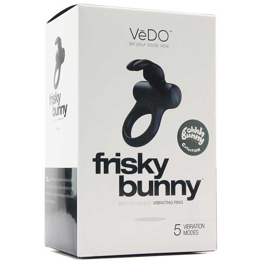 VeDo Frisky Bunny Rechargeable Vibrating Silicone Rabbit Cock Ring、mySite、bottomscart