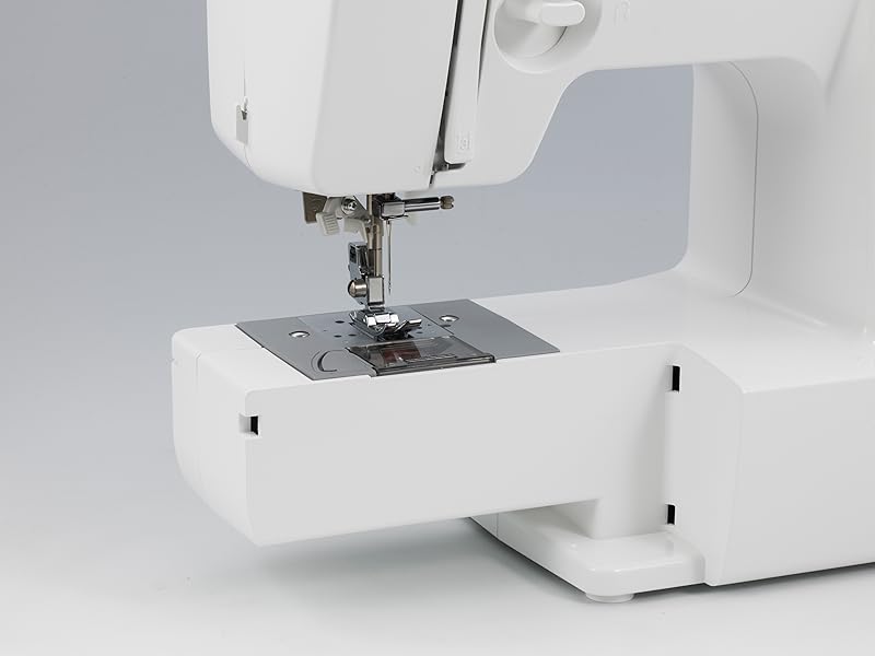 Brother XM3700 Sewing Machine with built-in accessory compartment removed, exposing the free arm