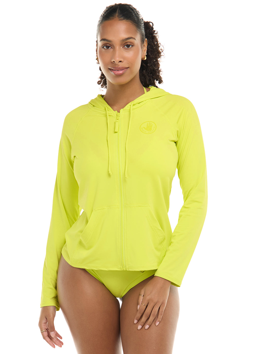 Body Glove Women's Smoothies Barbara Longsleeve UPF 50 Hooded Rash Guard、mySite、noshort