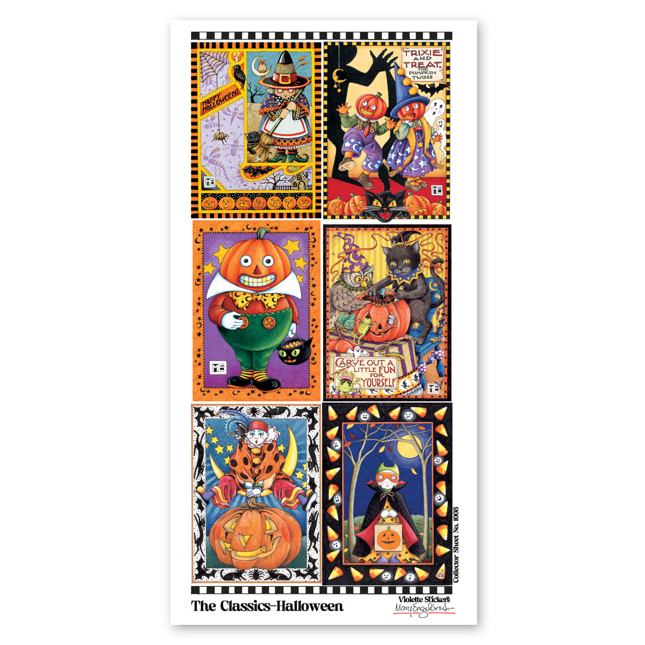  Mary Engelbreit's Classic Halloween Stickers、mySite、ghnorth