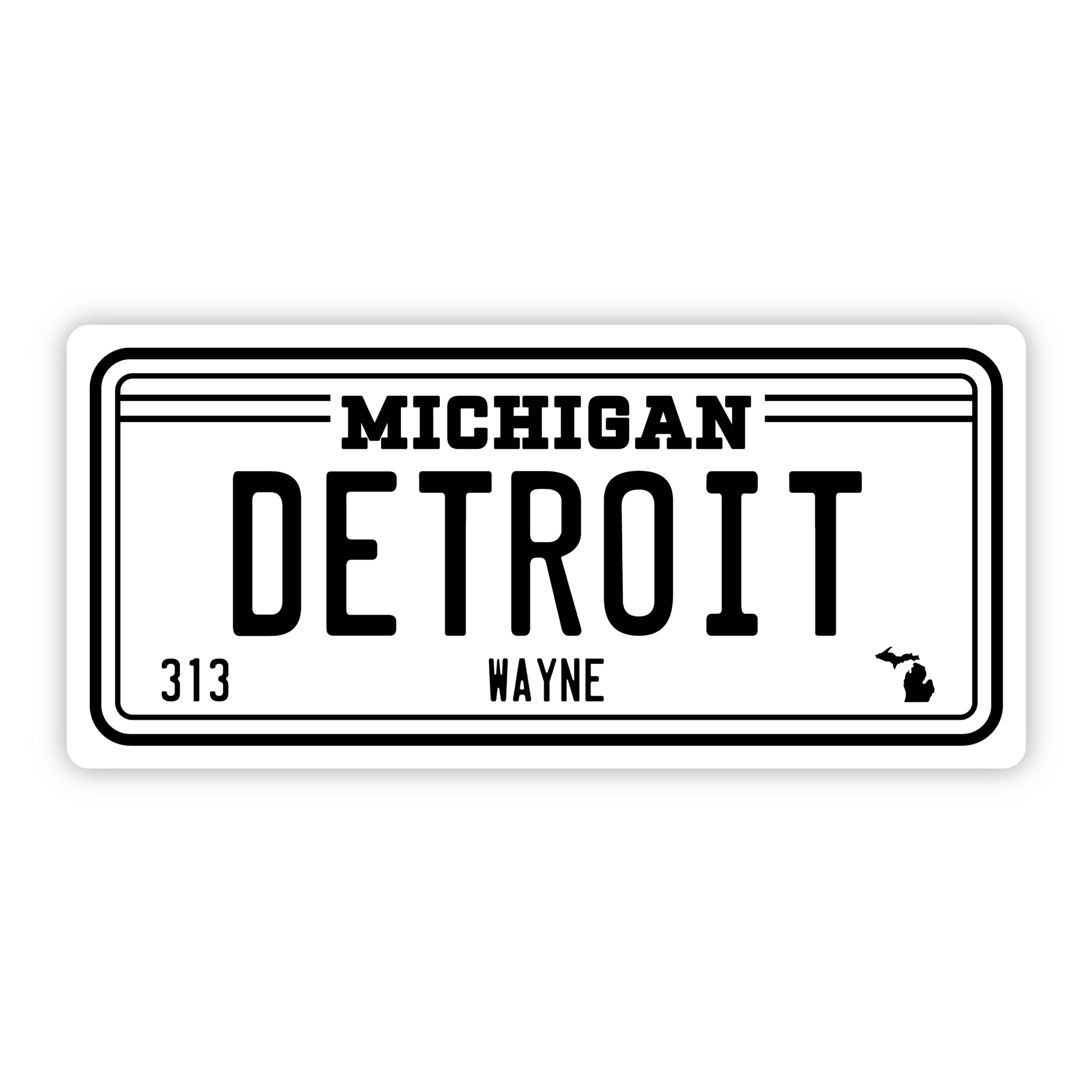  Detroit Michigan 313 Bumper Sticker (5 inch)、mySite、elrpsem3k