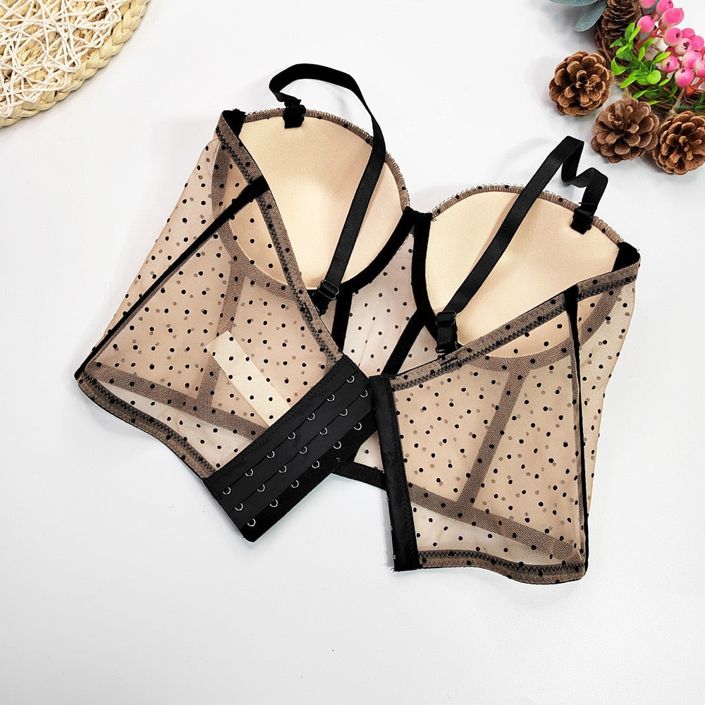  Polka Dot Beige Corset、mySite、merchandisen