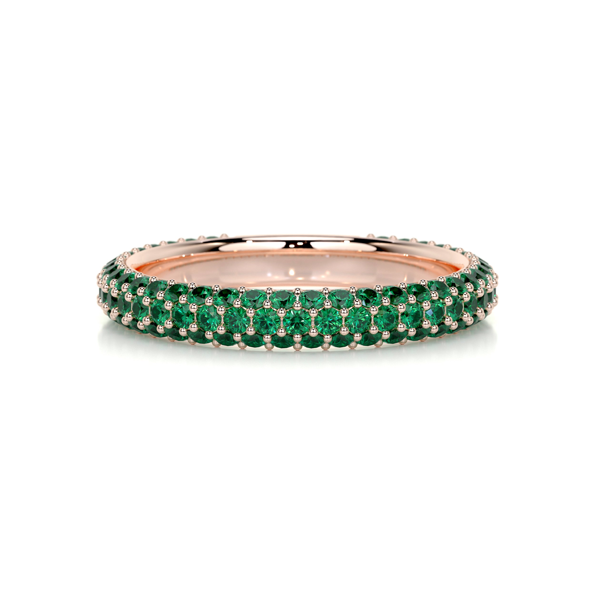 Emma Green Gemstone Wedding Ring (1.25 Carat) - 14K Rose Gold、mySite、hinf8tx79