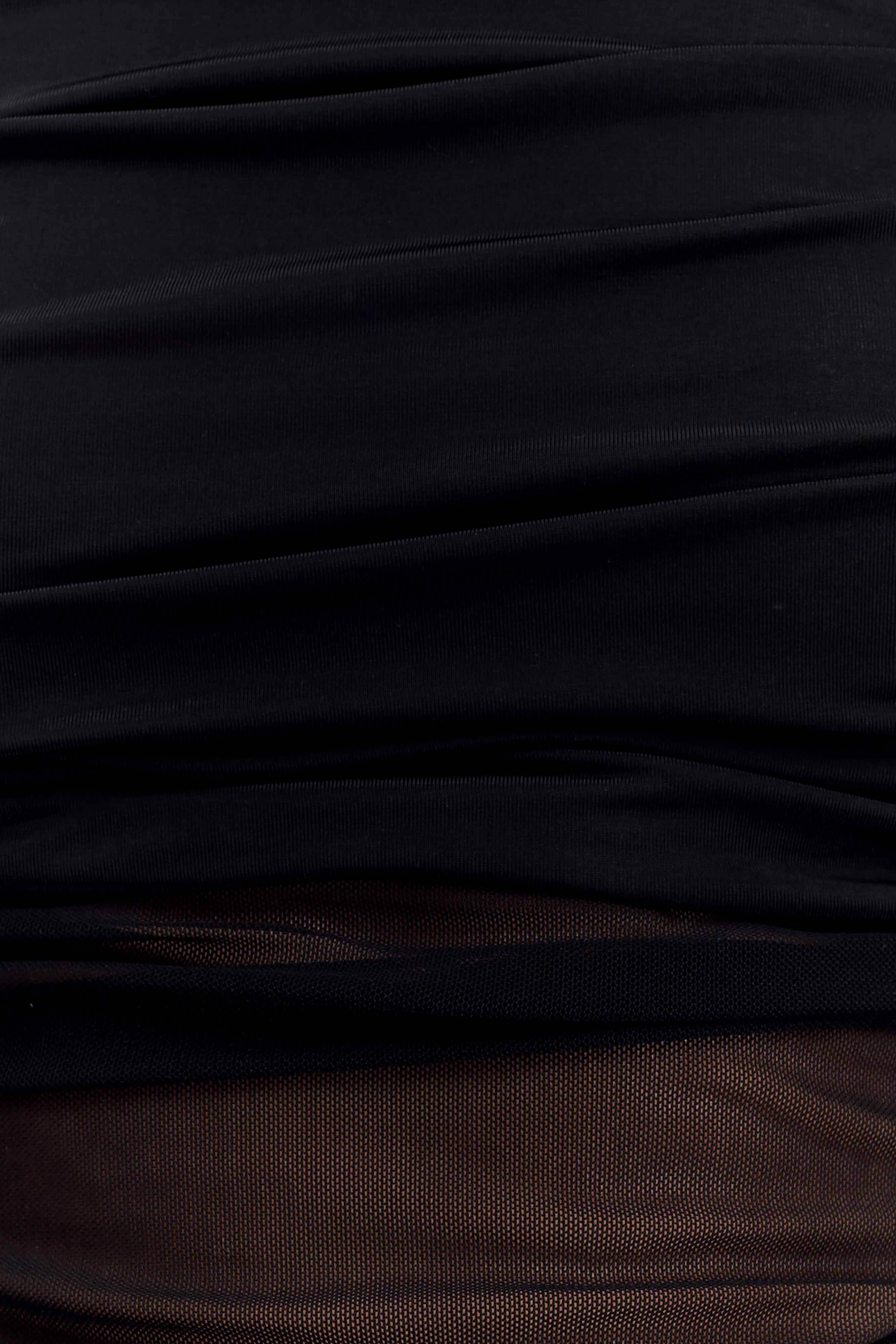 Dahlia One Shoulder Top - Black、mySite、solidvoid