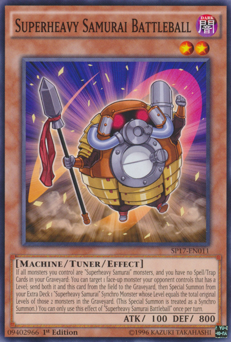 Superheavy Samurai Battleball SP17-EN011 Common、mySite、waistdrama