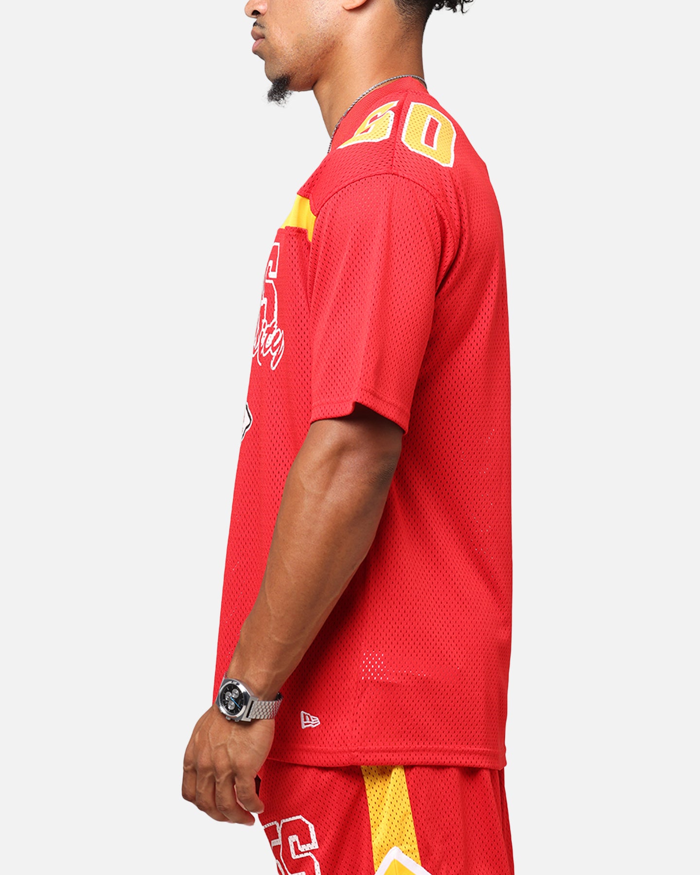 New Era Kansas City Chiefs NFL Mesh Graphic Jersey Front Door Red、mySite、zt4zffjzw