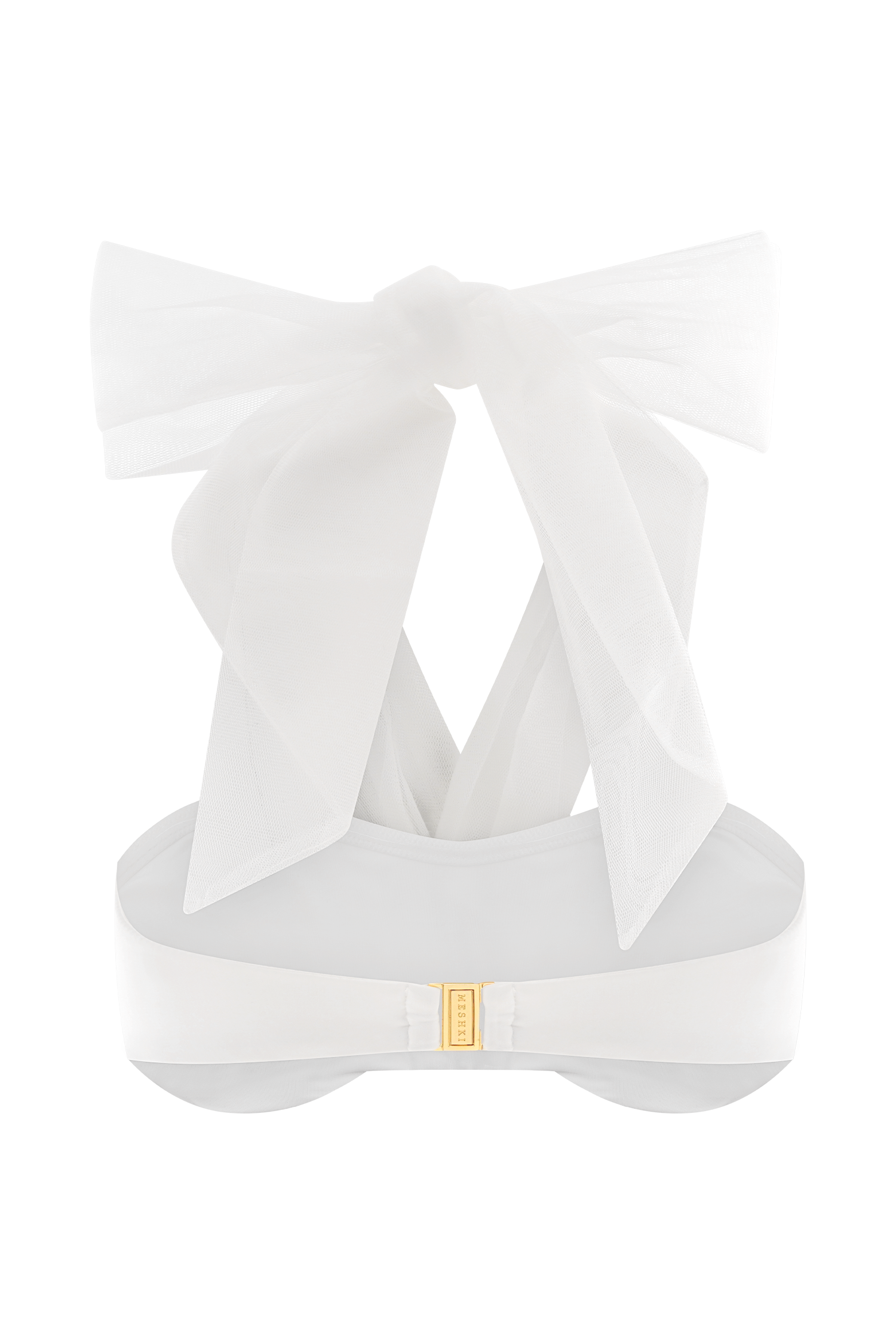 Sheryl Bow Bikini Top - Ivory、mySite、solidvoid