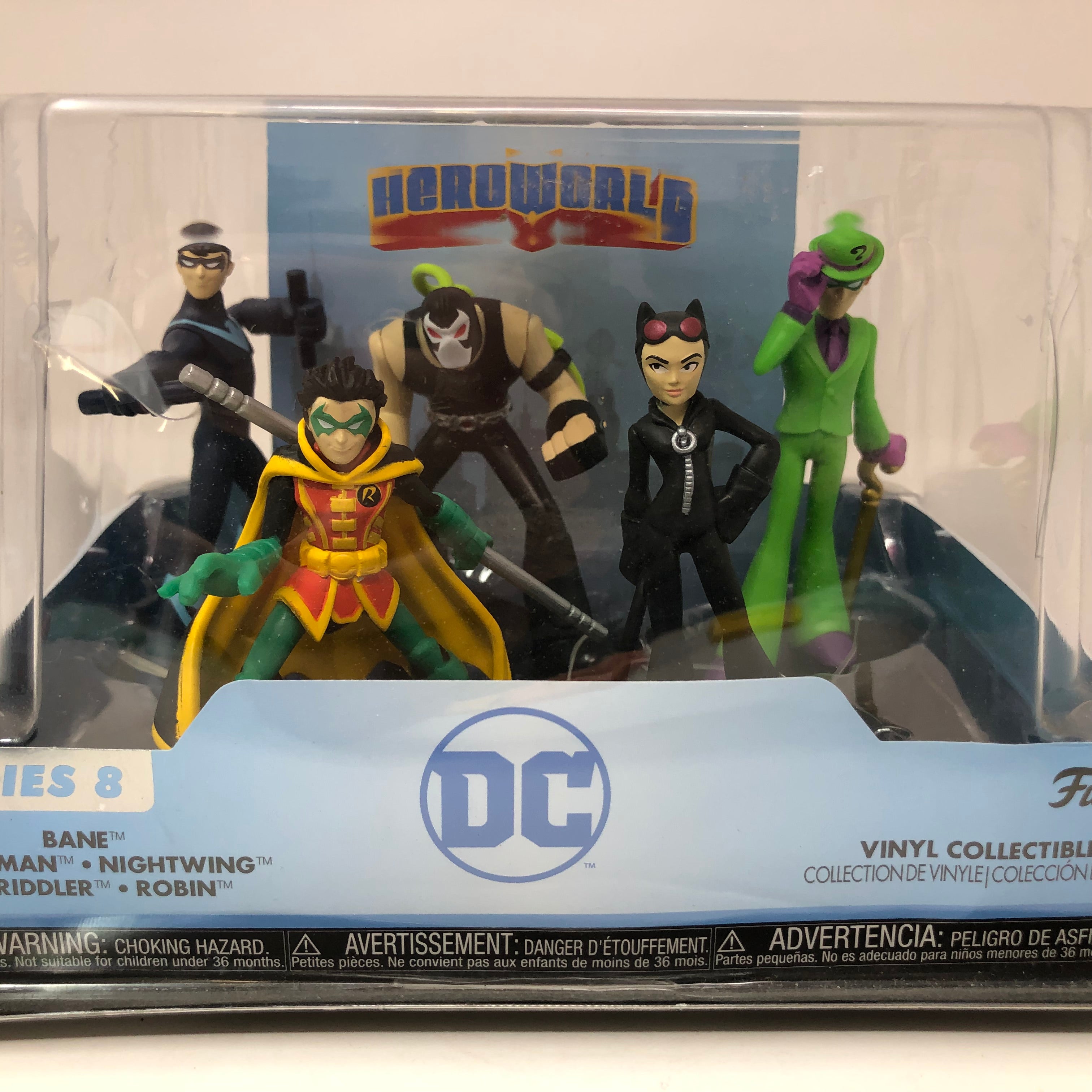 DC Comics Heroworld * Funko Series 8 Ban, Catwoman, Robin, Riddler & Nightwing、mySite、hgirdovlk