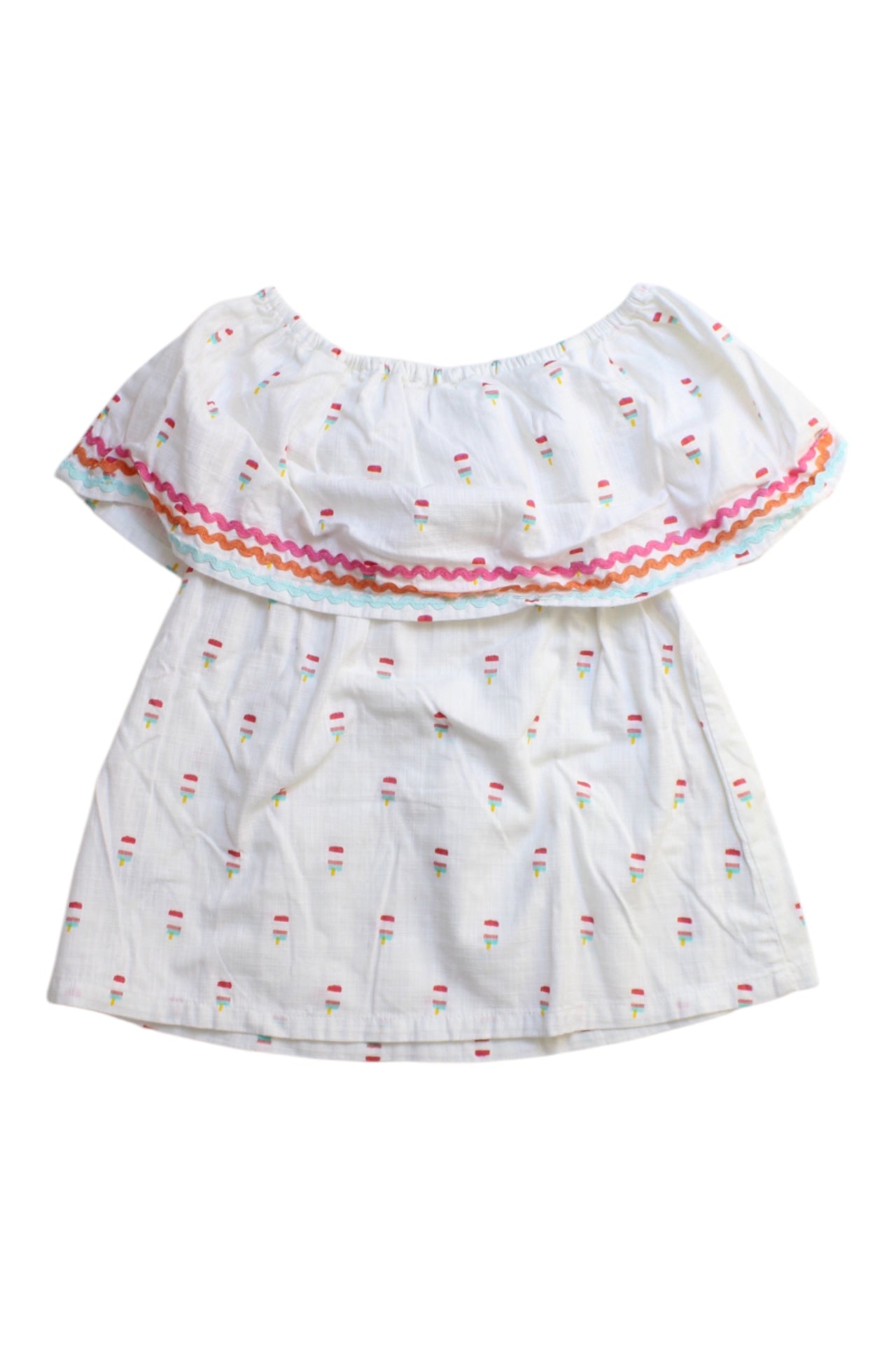 Hatley Ice Cream Embroidered Top - Size 5T、mySite、g9winljtr
