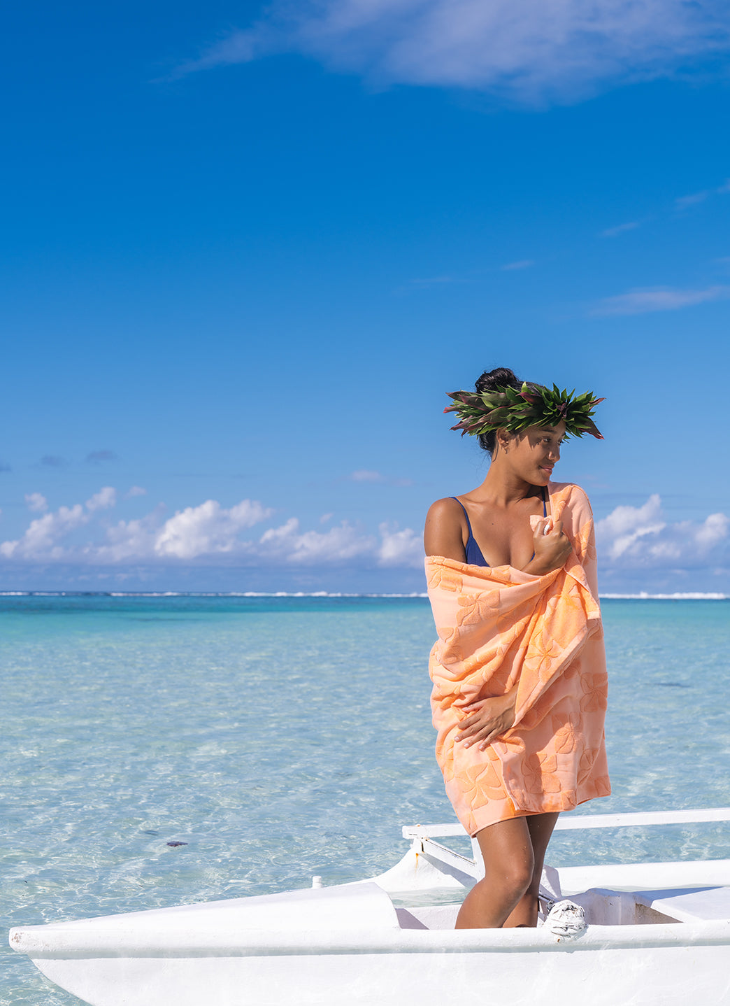 ALOHA Pua Check Beach Towel、mySite、noshort