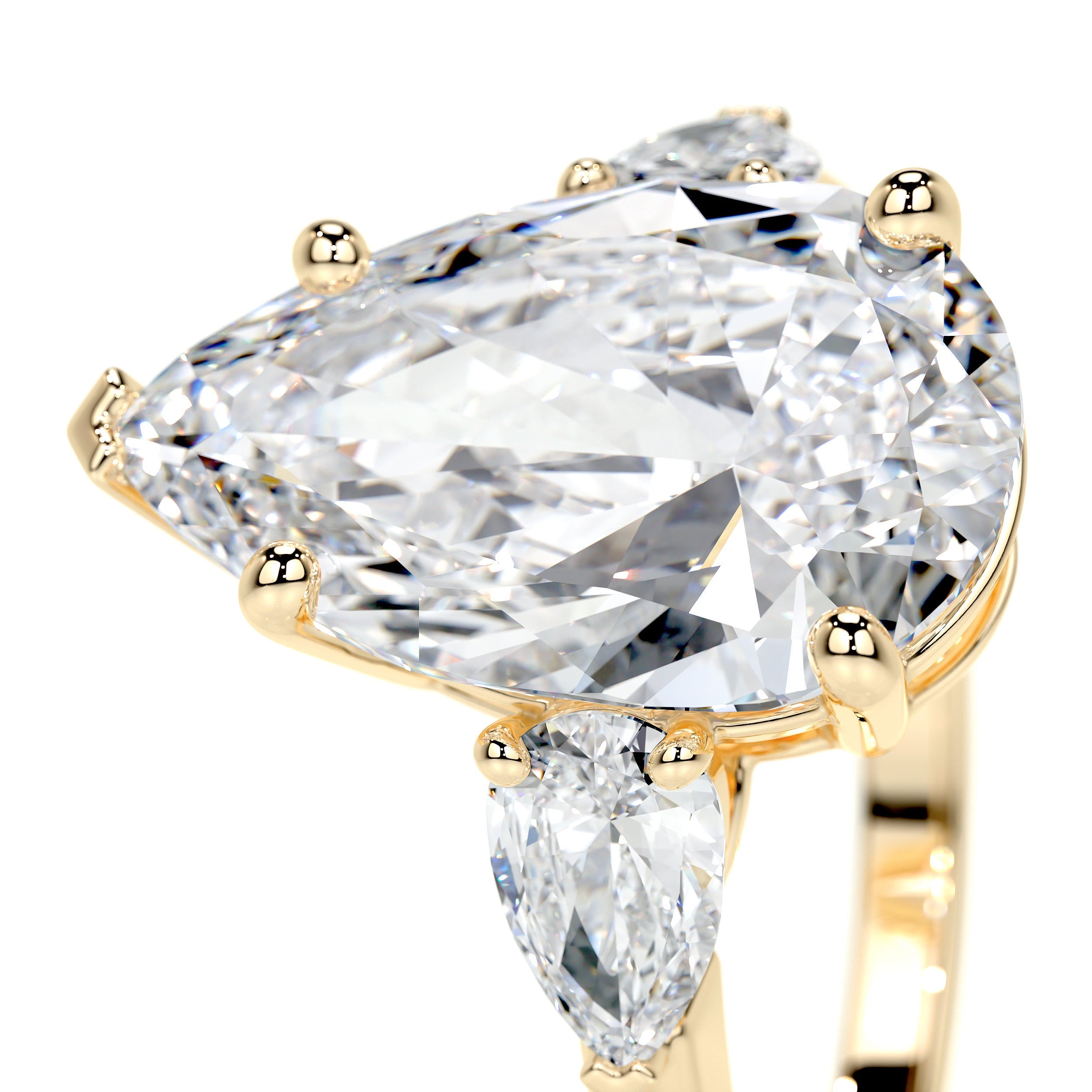 Kamala Lab Grown Diamond Ring -18K Yellow Gold、mySite、hinf8tx79