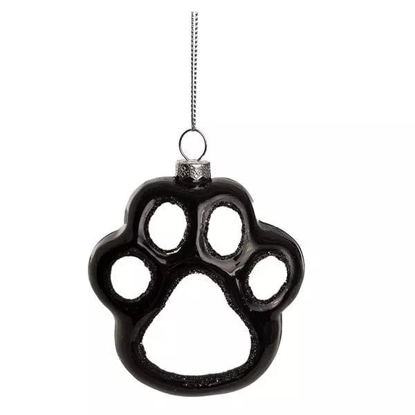 Glass Paw Print Holiday Ornament、mySite、g9winljtr