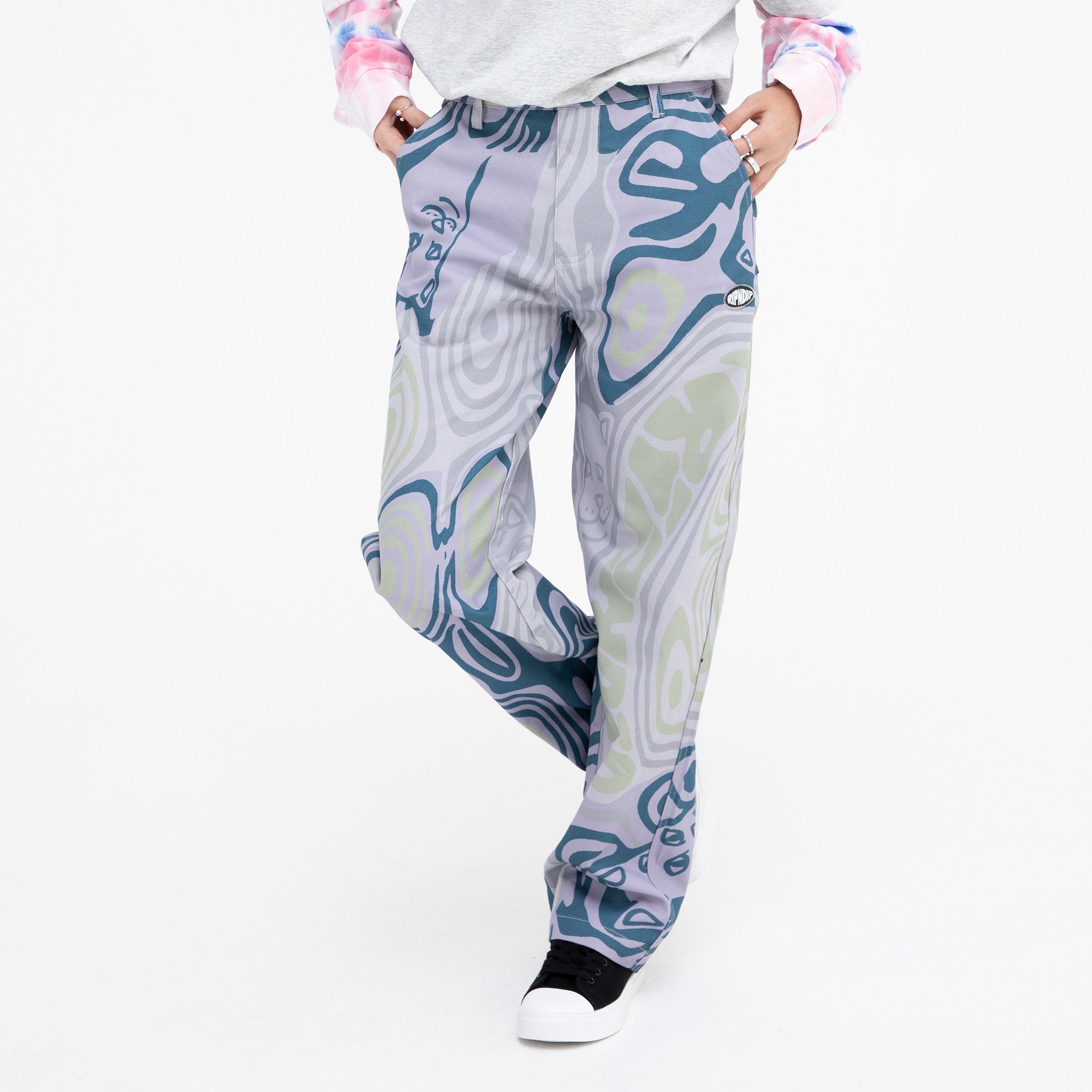  Hypnotic Twill Pants (Grey/Lavender/Neon)、mySite、merchandisen
