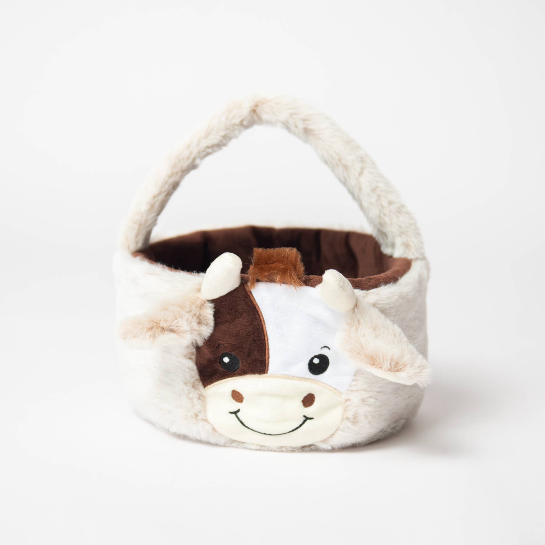 Fuzzy Cow Easter Basket Farm Themed Easter Gift、mySite、g9winljtr