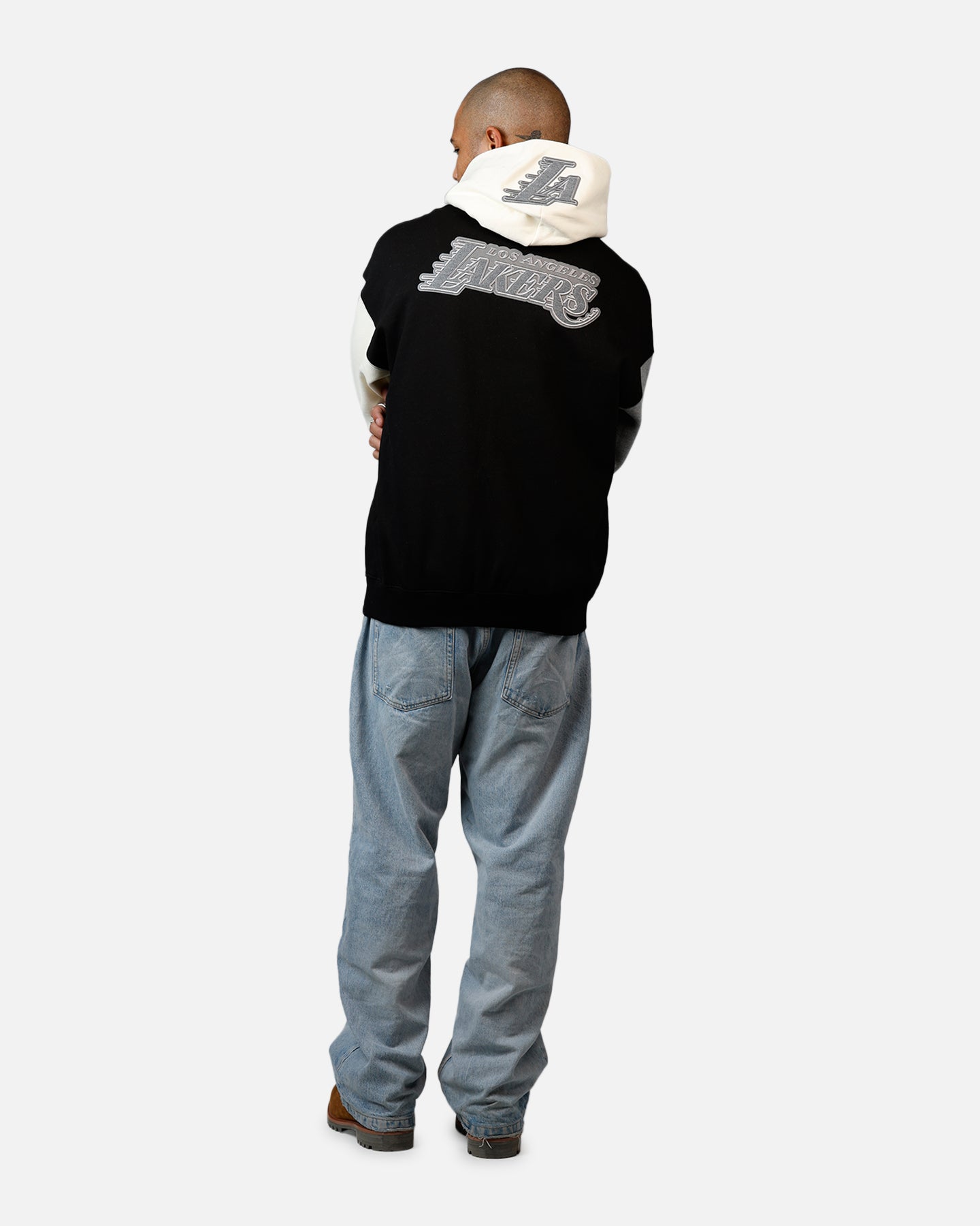 Pro Standard Los Angeles Lakers Reverse French Terry Hoodie Black/Grey、mySite、zt4zffjzw